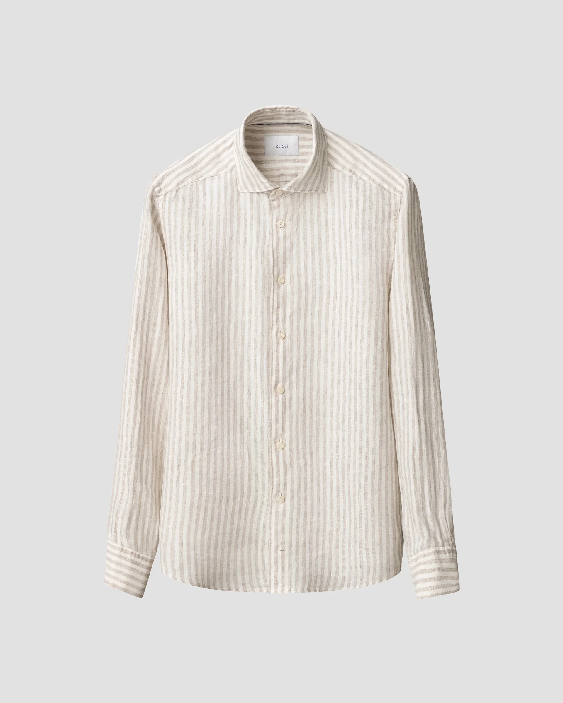 Eton Striped Linen Twill Shirt | Slim fit | Size  41