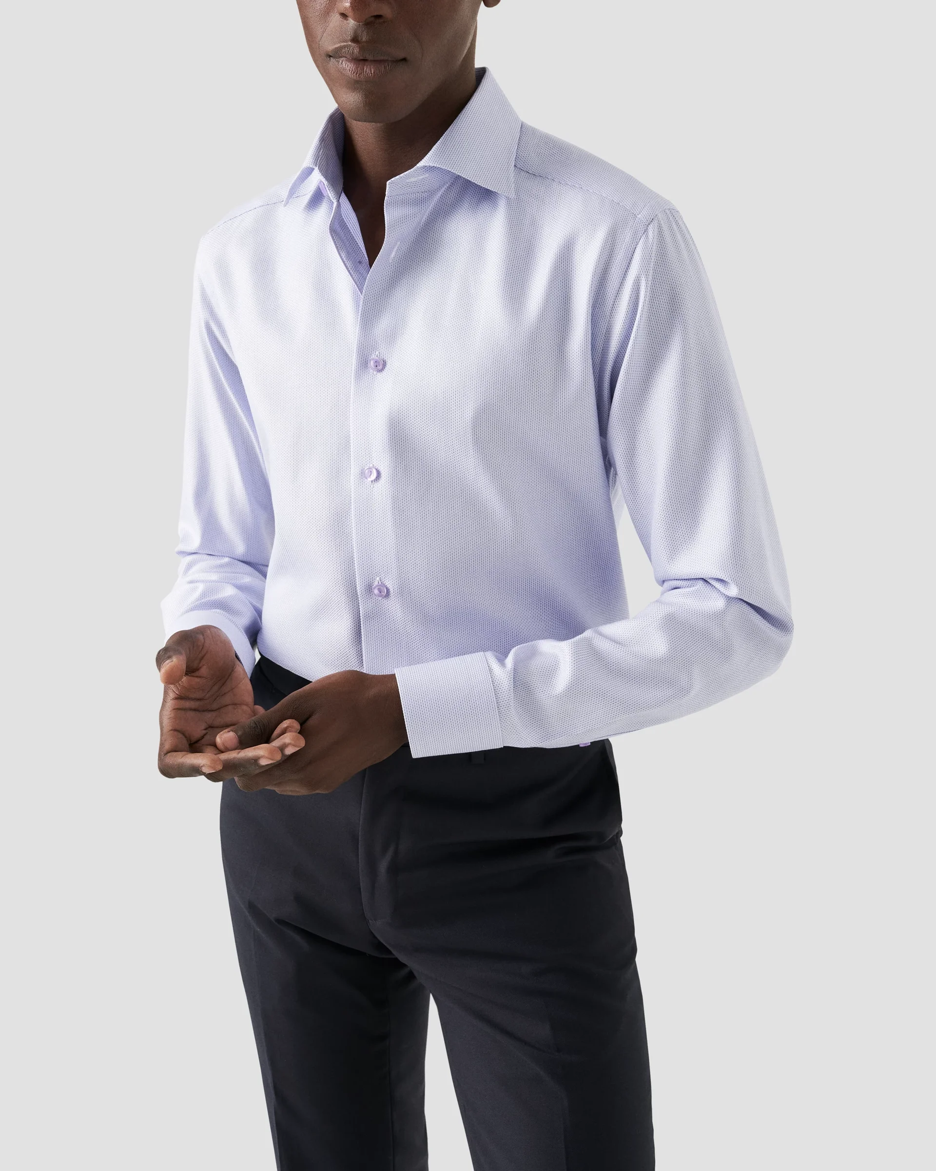 Eton Semi Solid Signature Twill Dress Shirt | Slim fit | Size  40