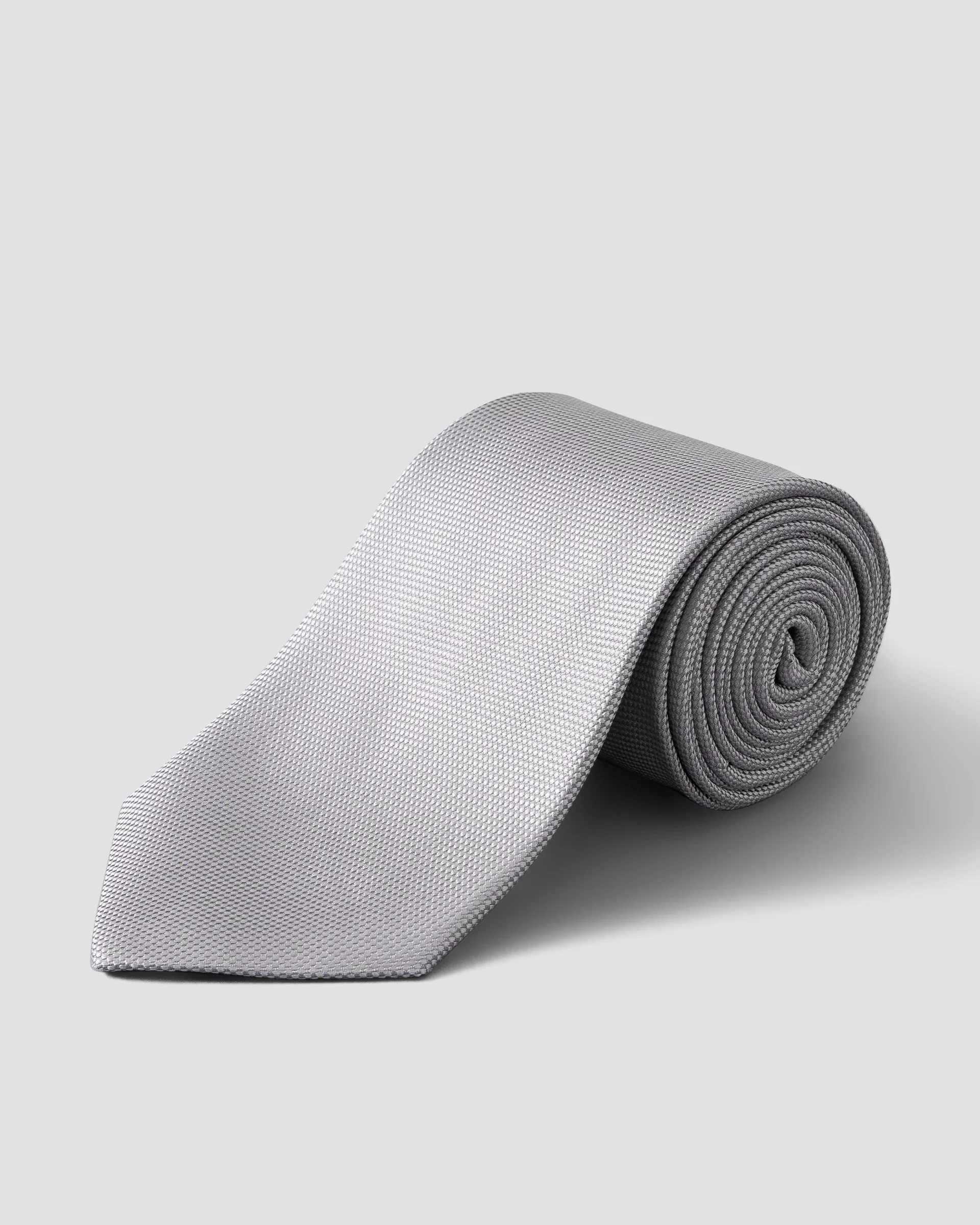Eton Grey Basketweave Tie