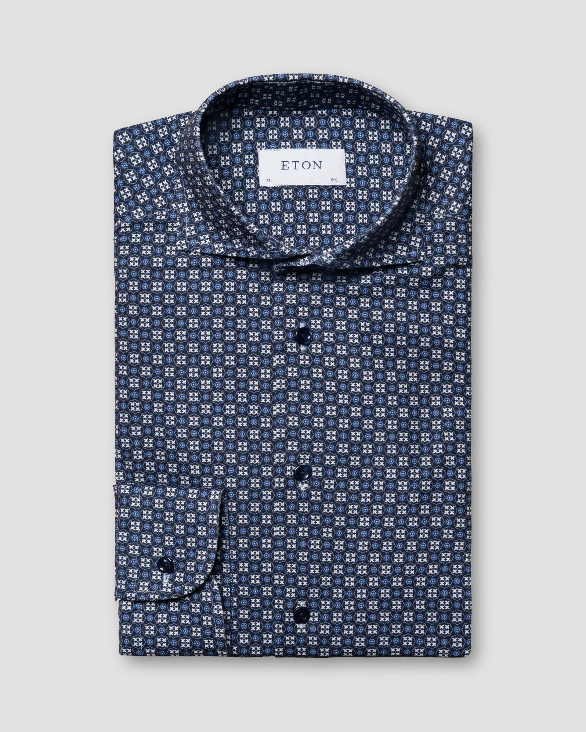 Eton Geometric Strech Shirt | Slim fit | Size  43