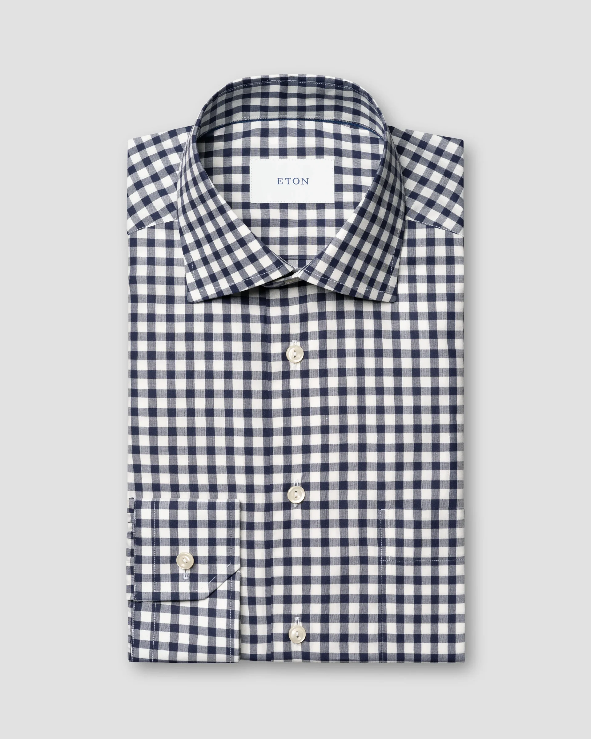 Eton Checked Lightweight Twill Dress Shirt | Classic fit | Size  41