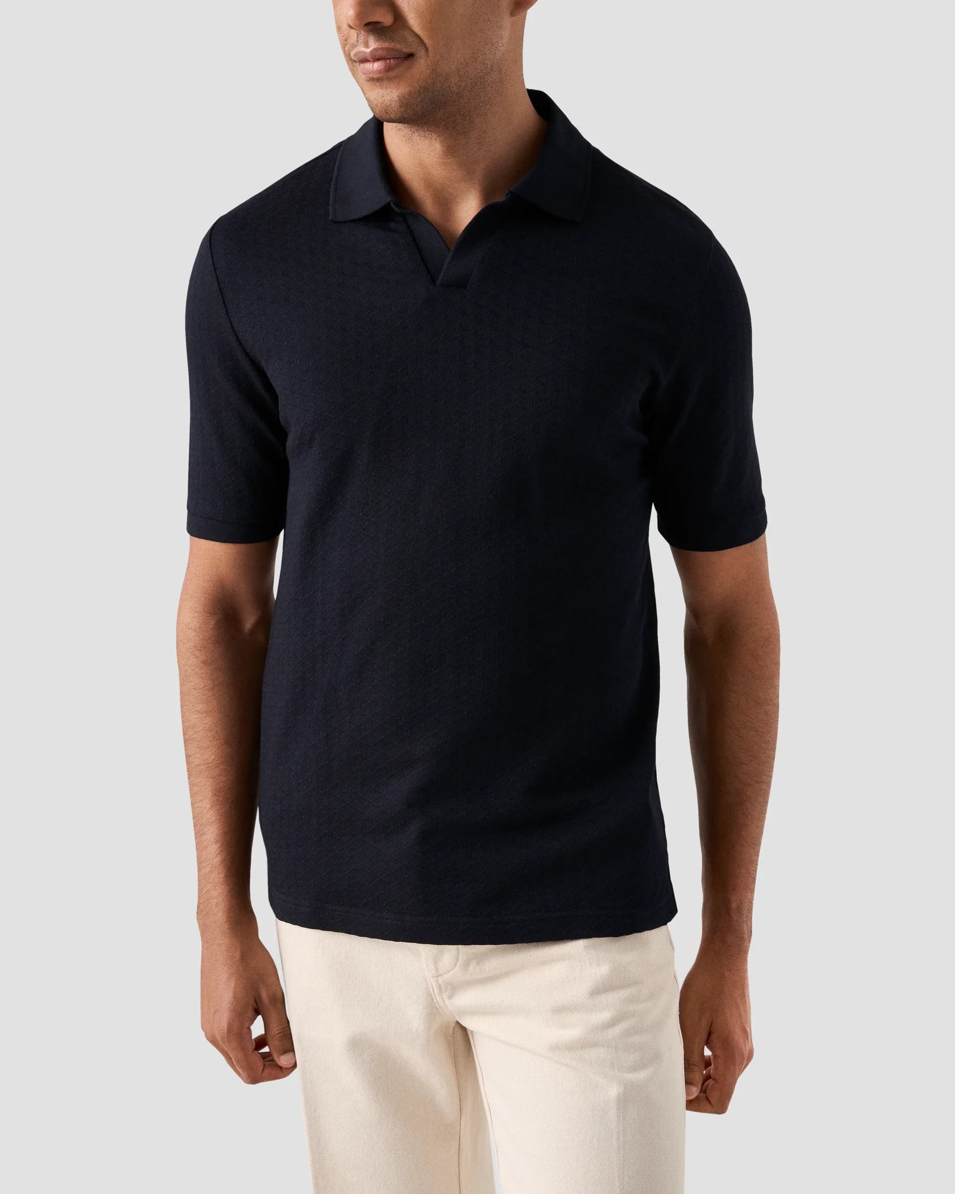 Eton Jacquard Polo Shirt | Regular Fit | Size  M
