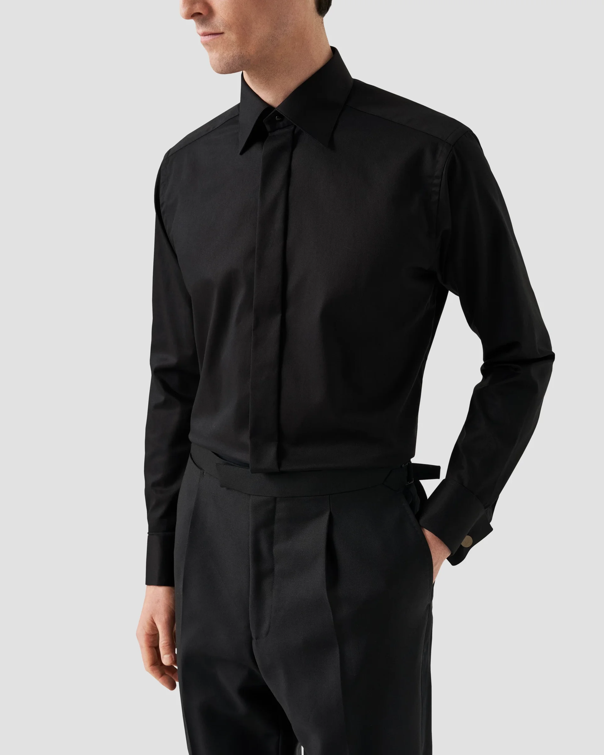 Eton Black Tuxedo Shirt  - Evening Cut Away | Contemporary fit | Size  41