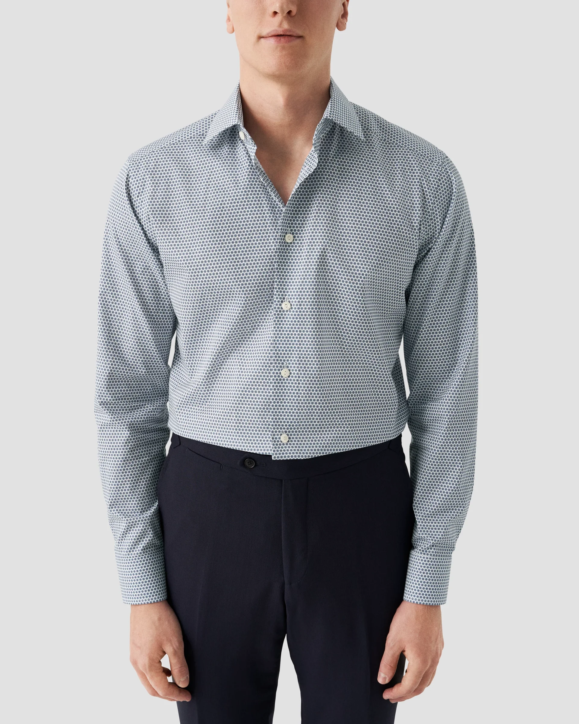 Eton Light Blue Twill Dress Shirt | Slim fit | Size  44
