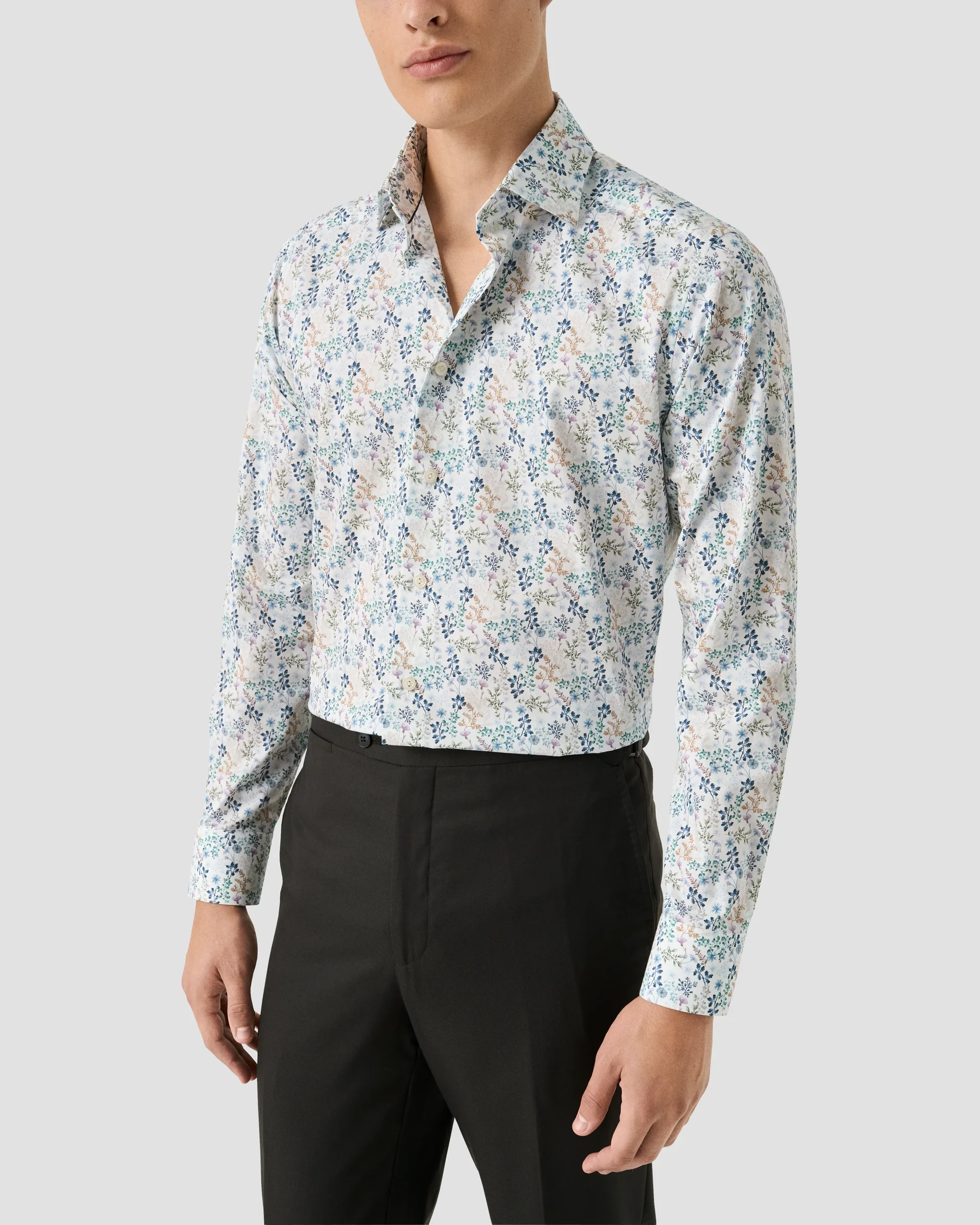 Eton Floral Signature Twill Dress Shirt | Slim fit | Size  39
