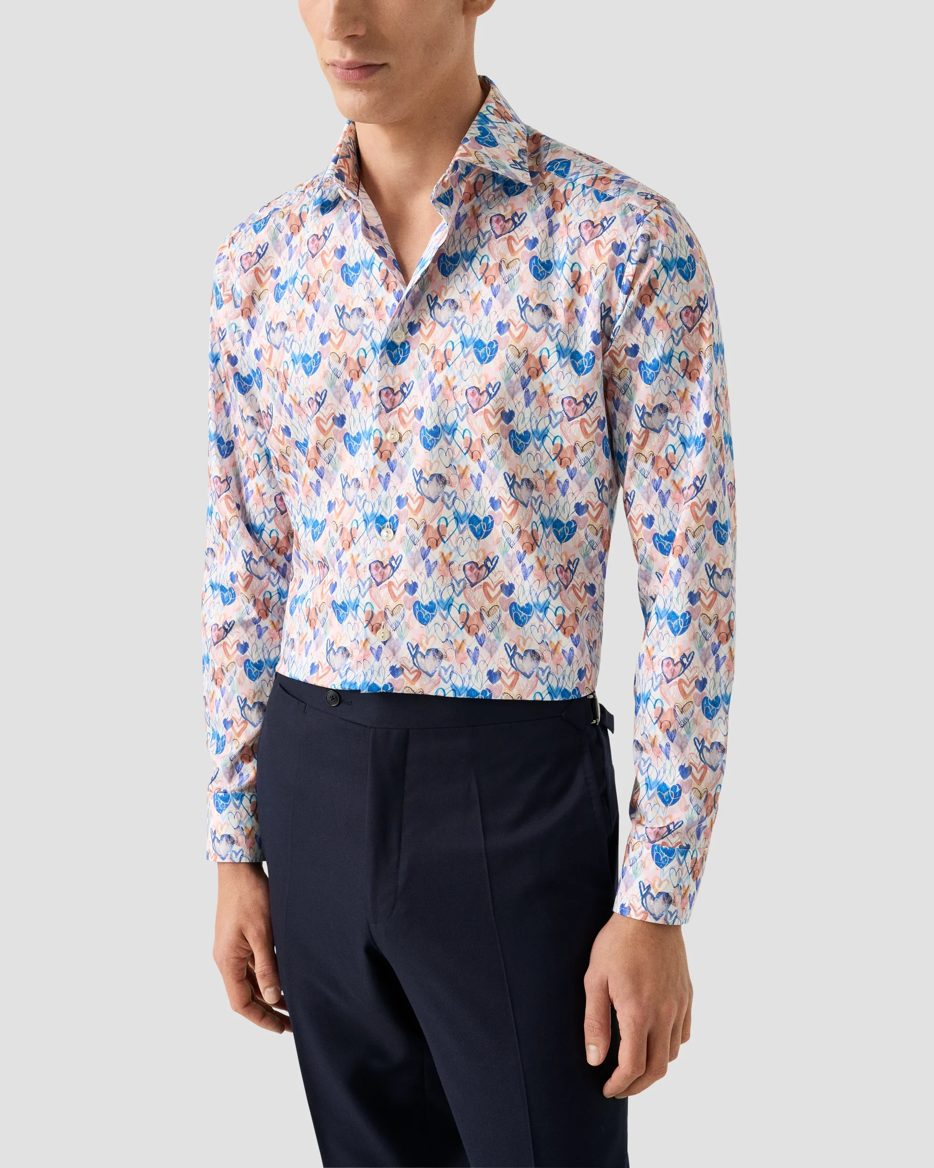 Eton Valentine's Print Shirt | Contemporary fit | Size  39