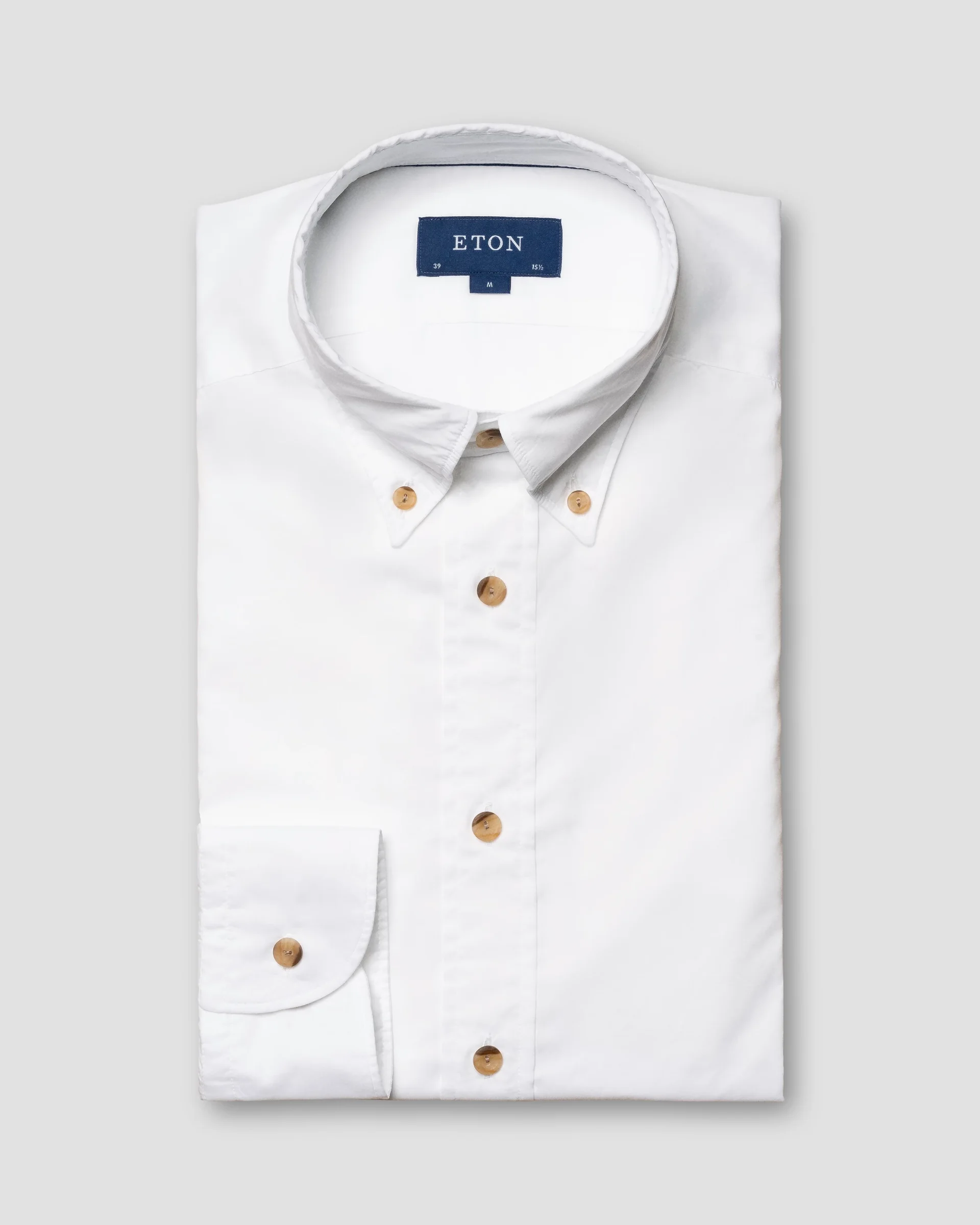 Eton White Lightweight Cotton Modal Shirt | Slim fit | Size  40