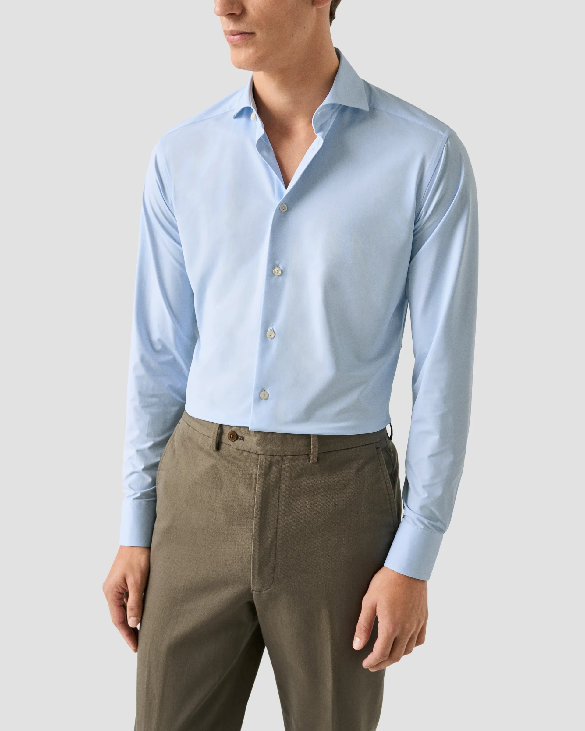 Eton Solid Four-Way Stretch Shirt | Contemporary fit | Size  44