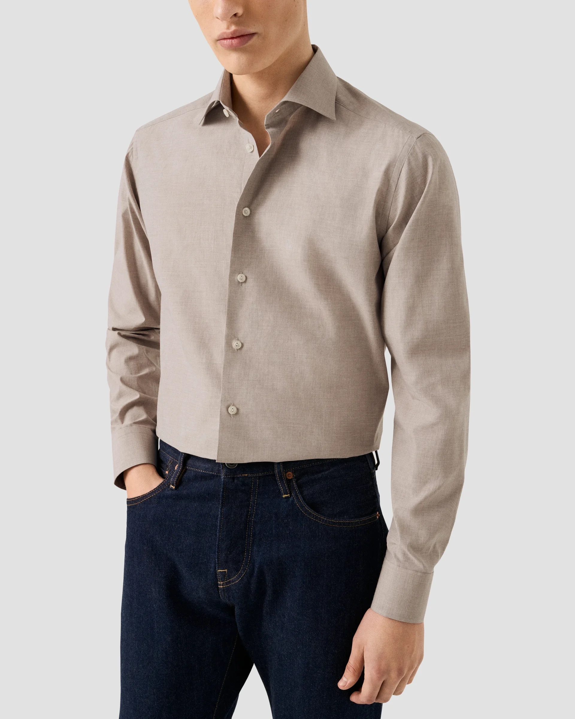 Eton Fine Twill Dress Shirt | Slim fit | Size  42