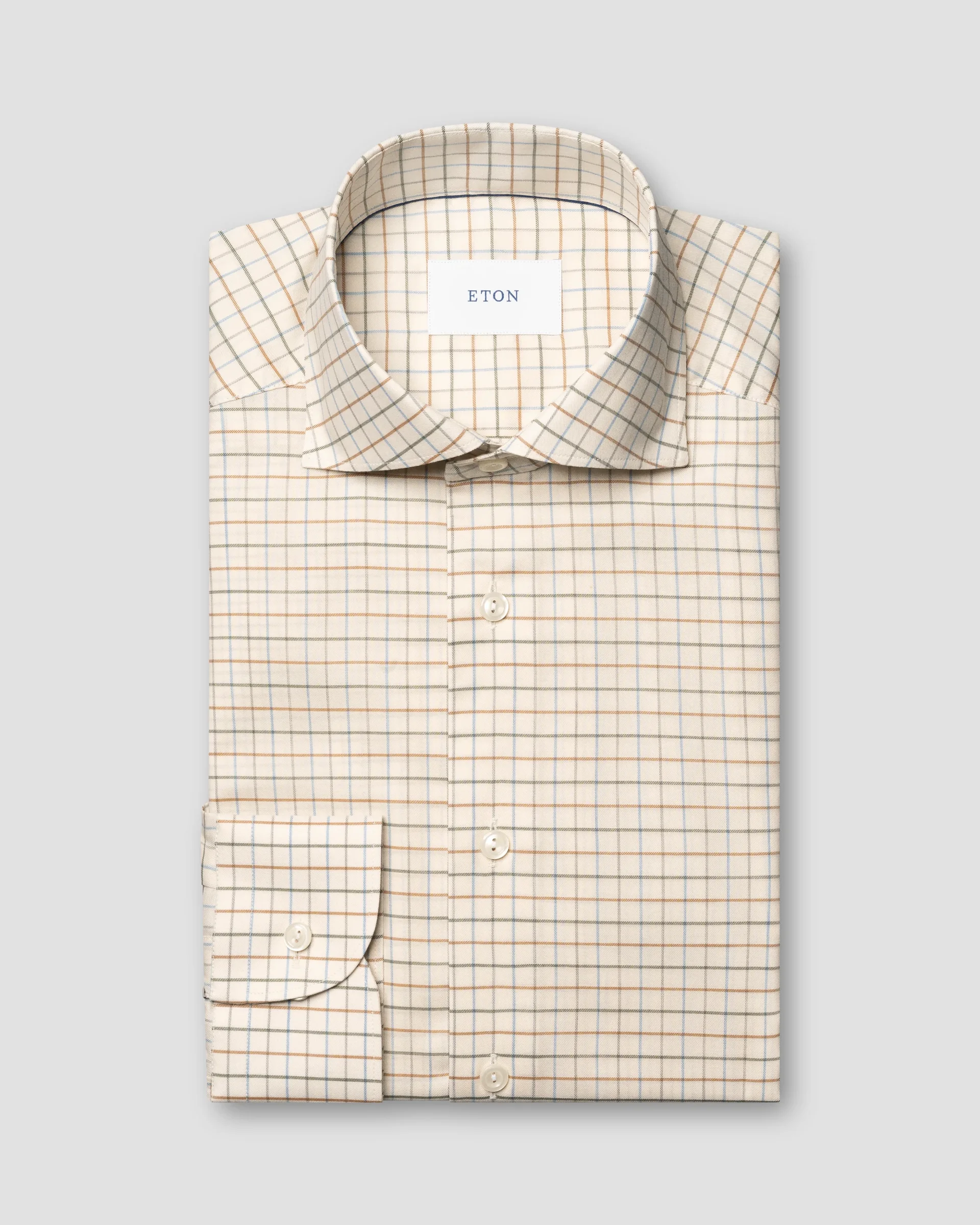 Eton Check Signature Flannel Shirt | Contemporary fit | Size  42