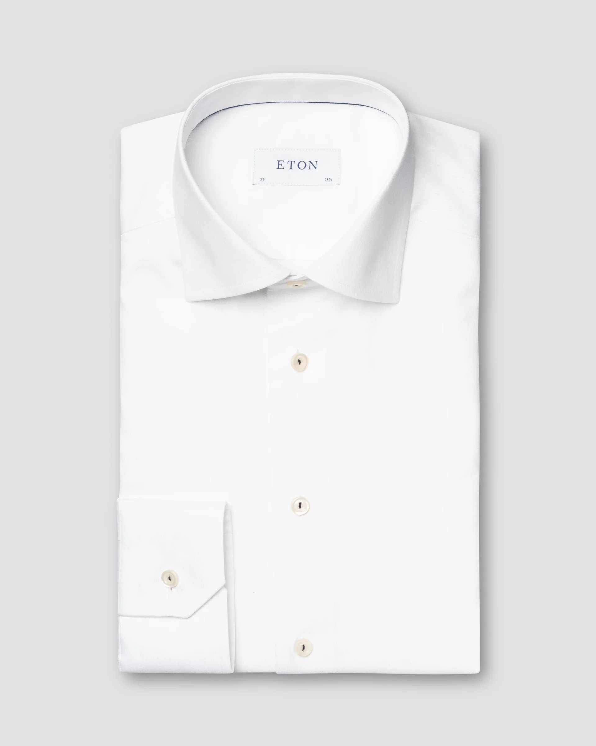 Eton White Fine Twill Dress Shirt | Slim fit | Size  37
