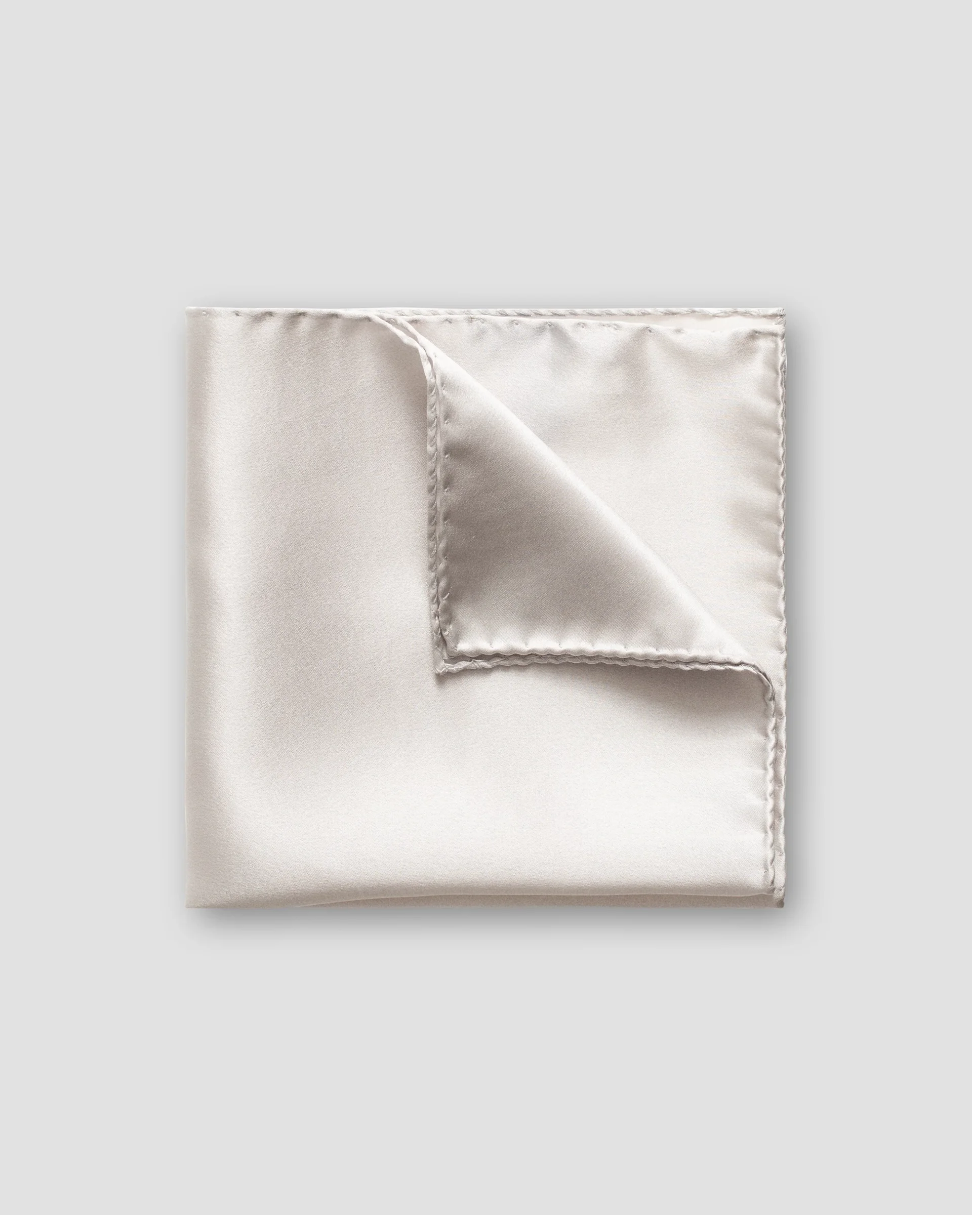 Eton Gray Silk Pocket Square