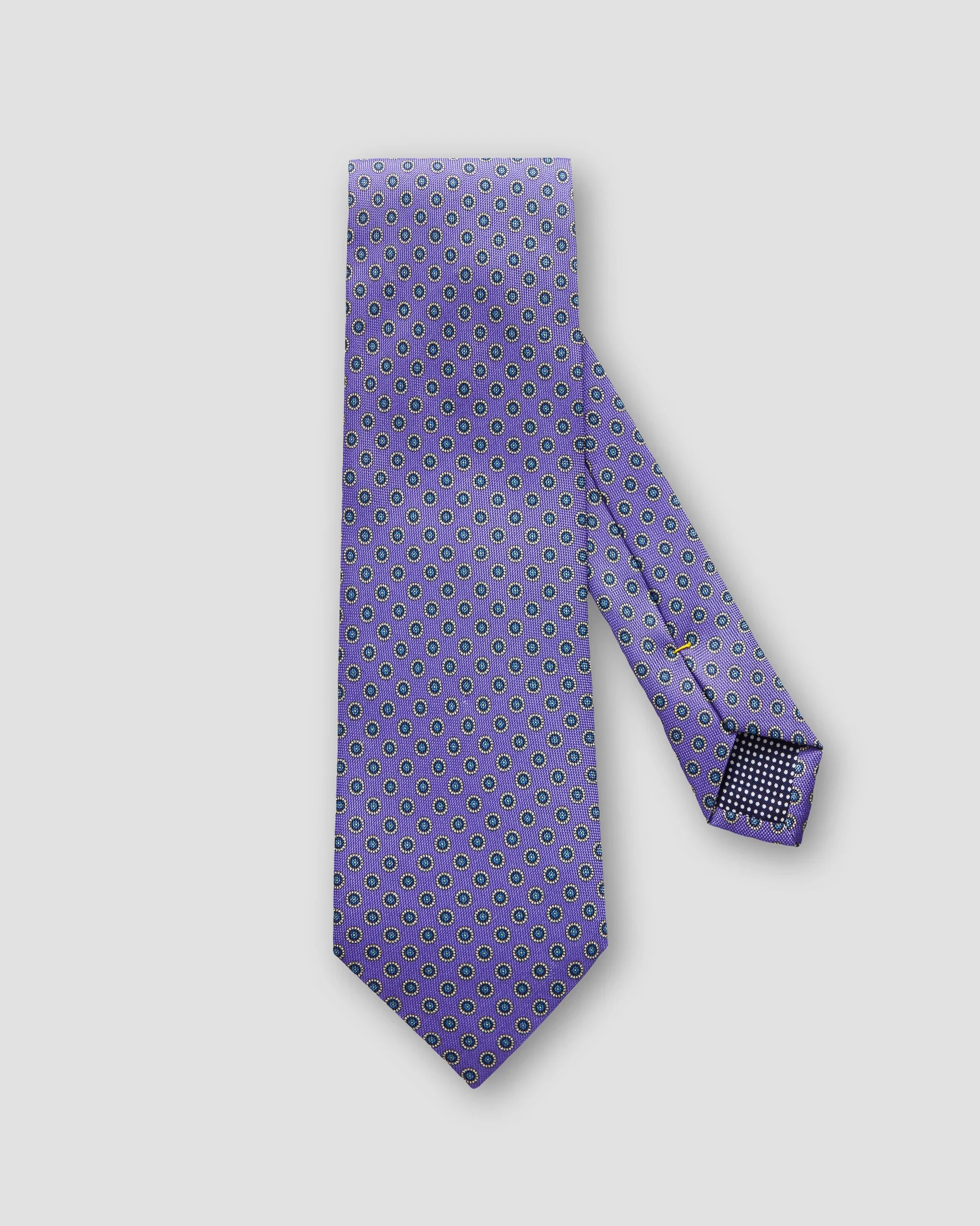 Eton Purple Geometric Silk Tie