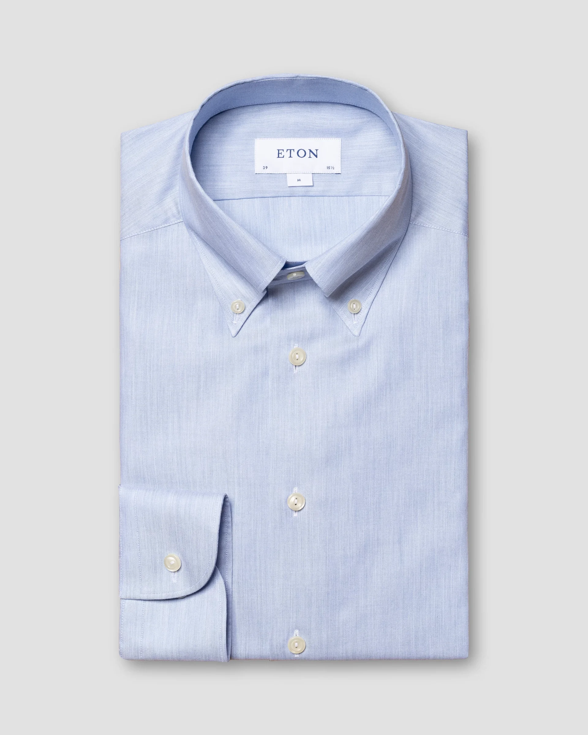 Eton Light Blue Wrinkle Free Oxford Shirt | Contemporary fit | Size  43