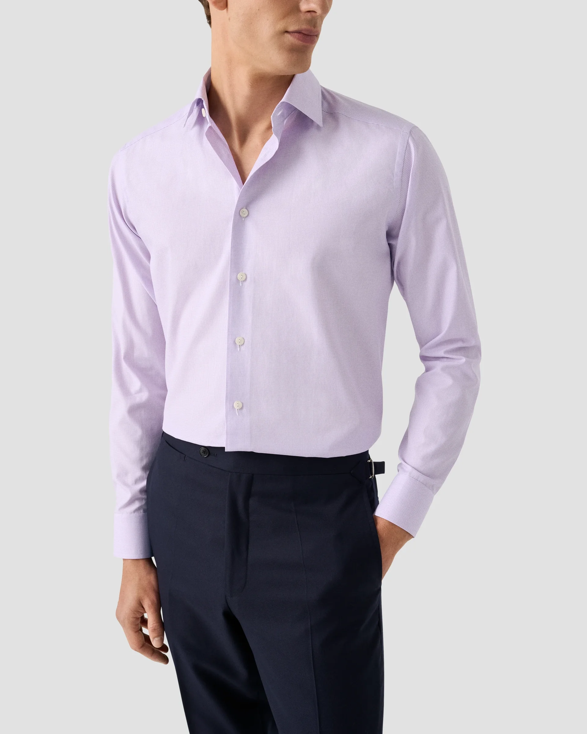 Eton Rutig Skjorta - Signature Twill | Slim fit | Storlek  39