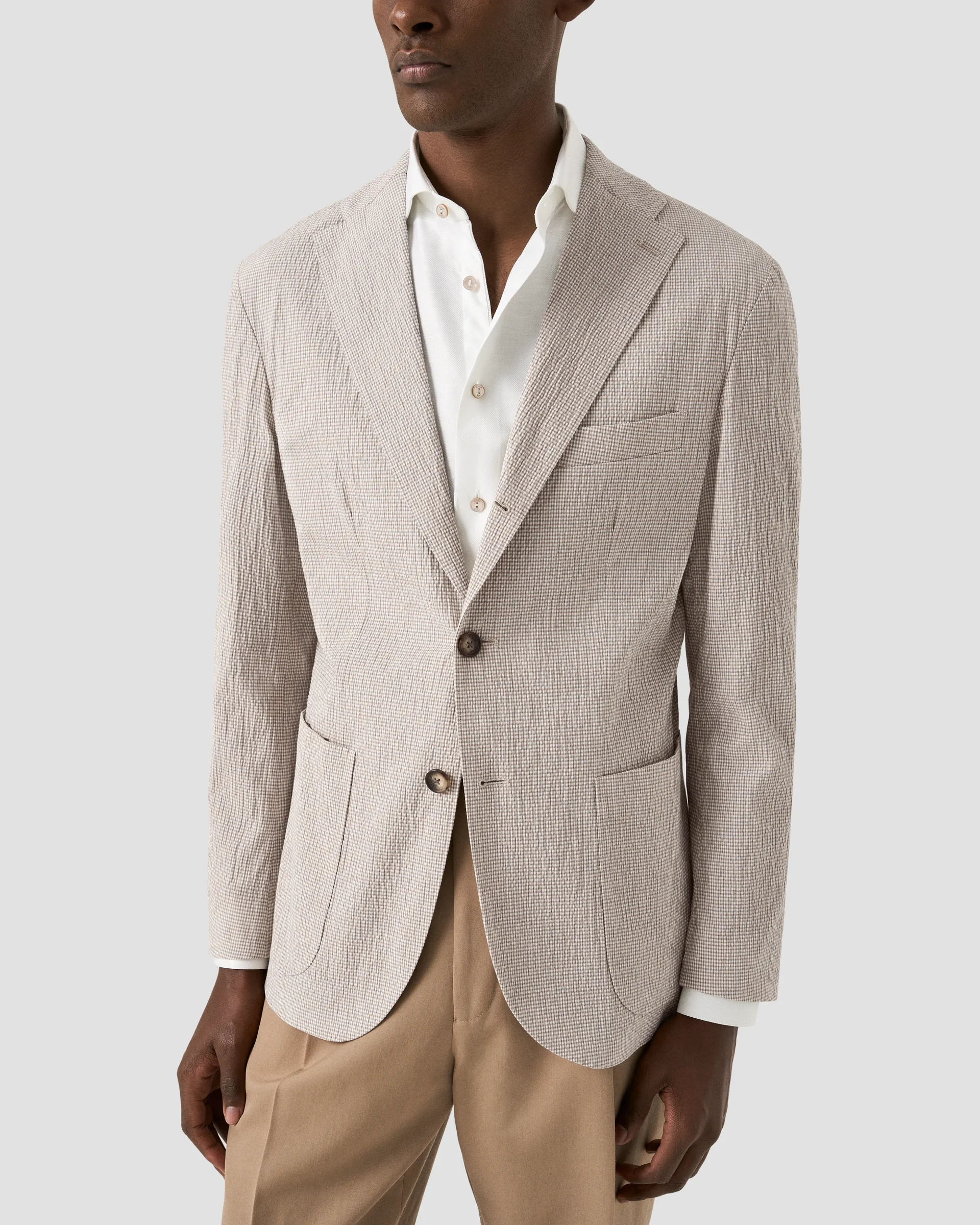 Eton Seersucker Soft Jacket | Soft Jackets | Size  50