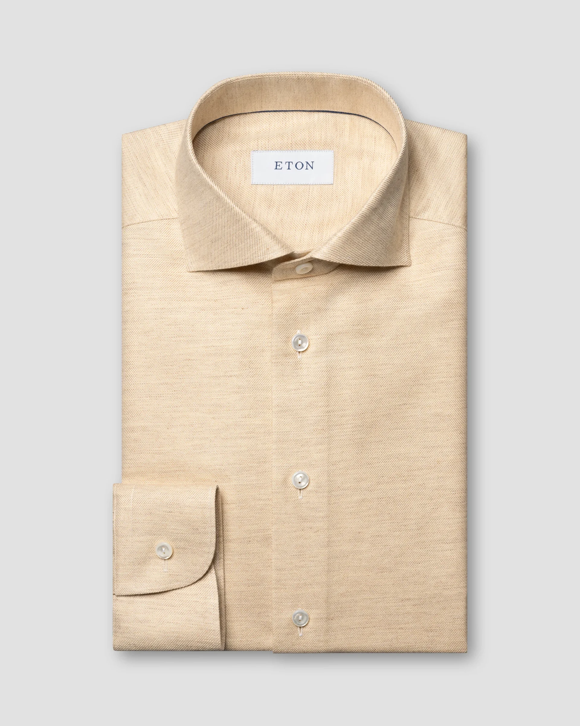 Eton Yellow Herringbone | Contemporary fit | Size  39
