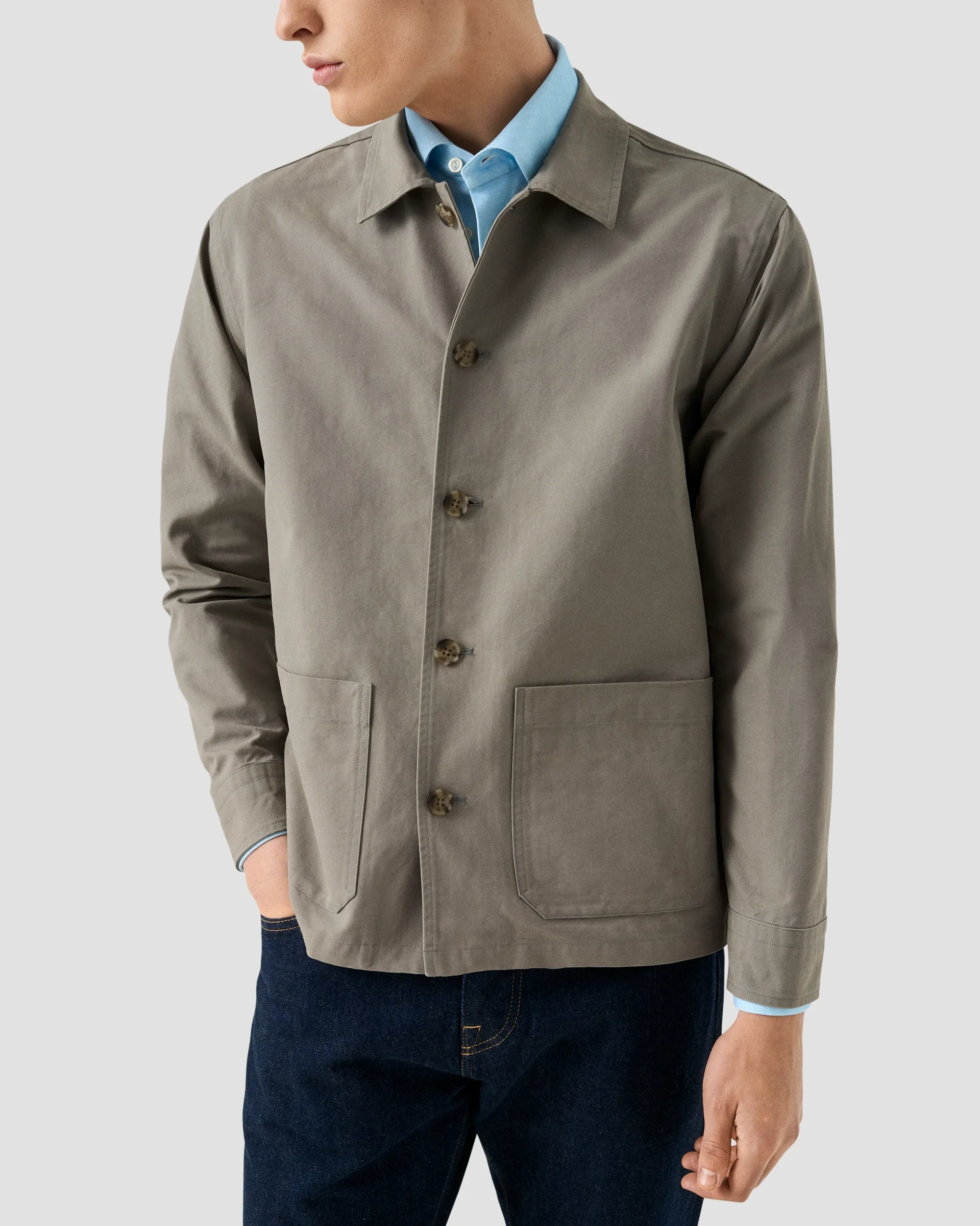 Eton Canvas Overshirt | Relaxed fit | Size  3XL