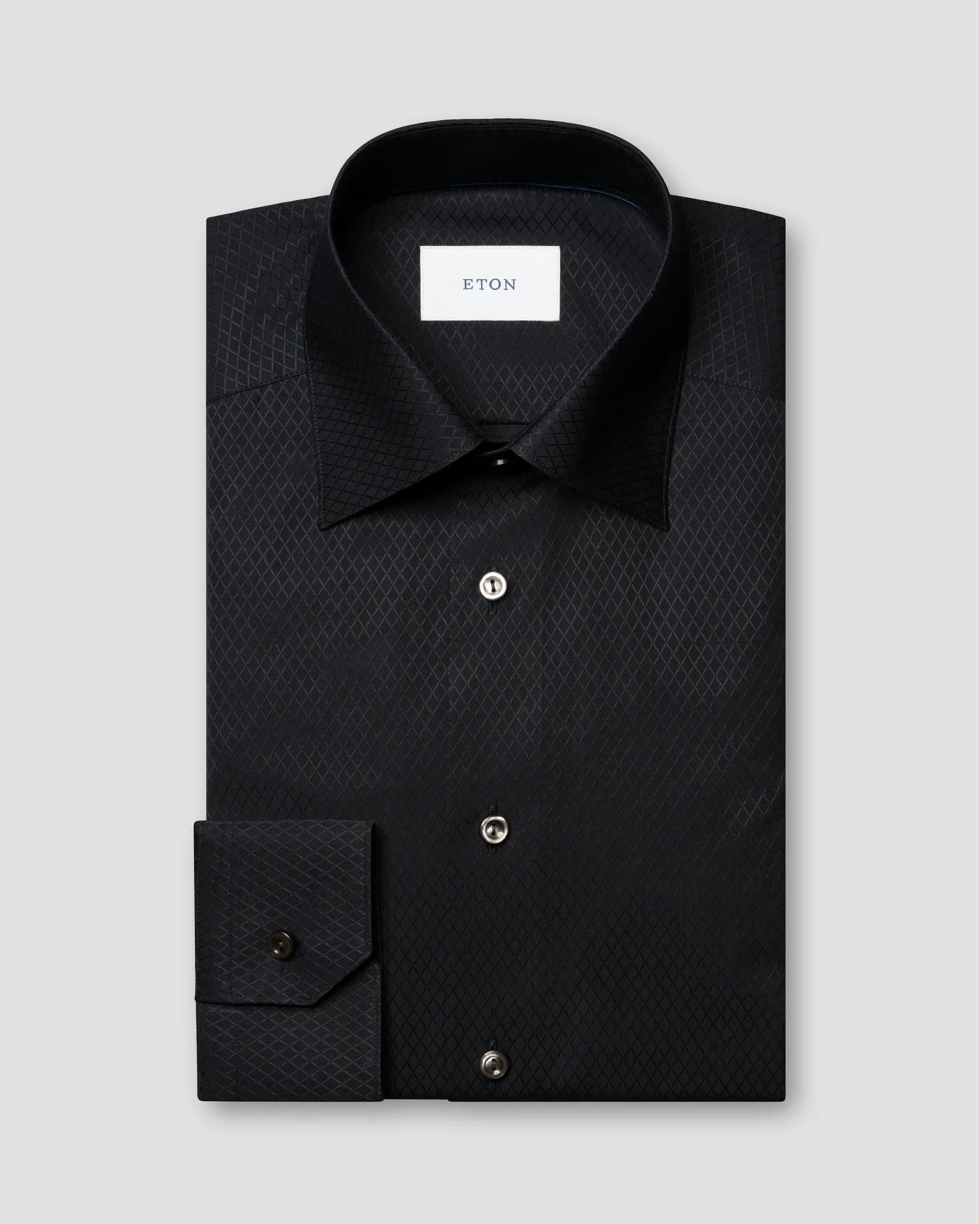 Eton Brocade Fly Front Shirt | Contemporary fit | Size  42