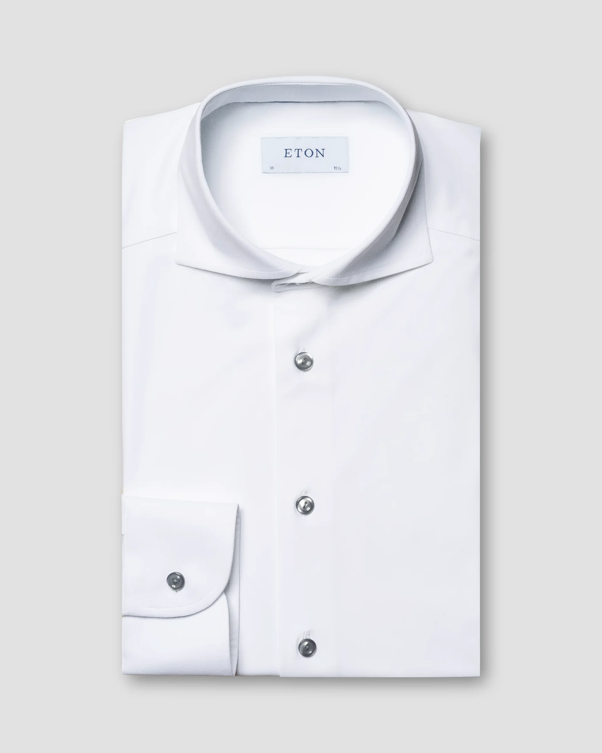 Eton White Four-Way Stretch Shirt | Contemporary fit | Size  42
