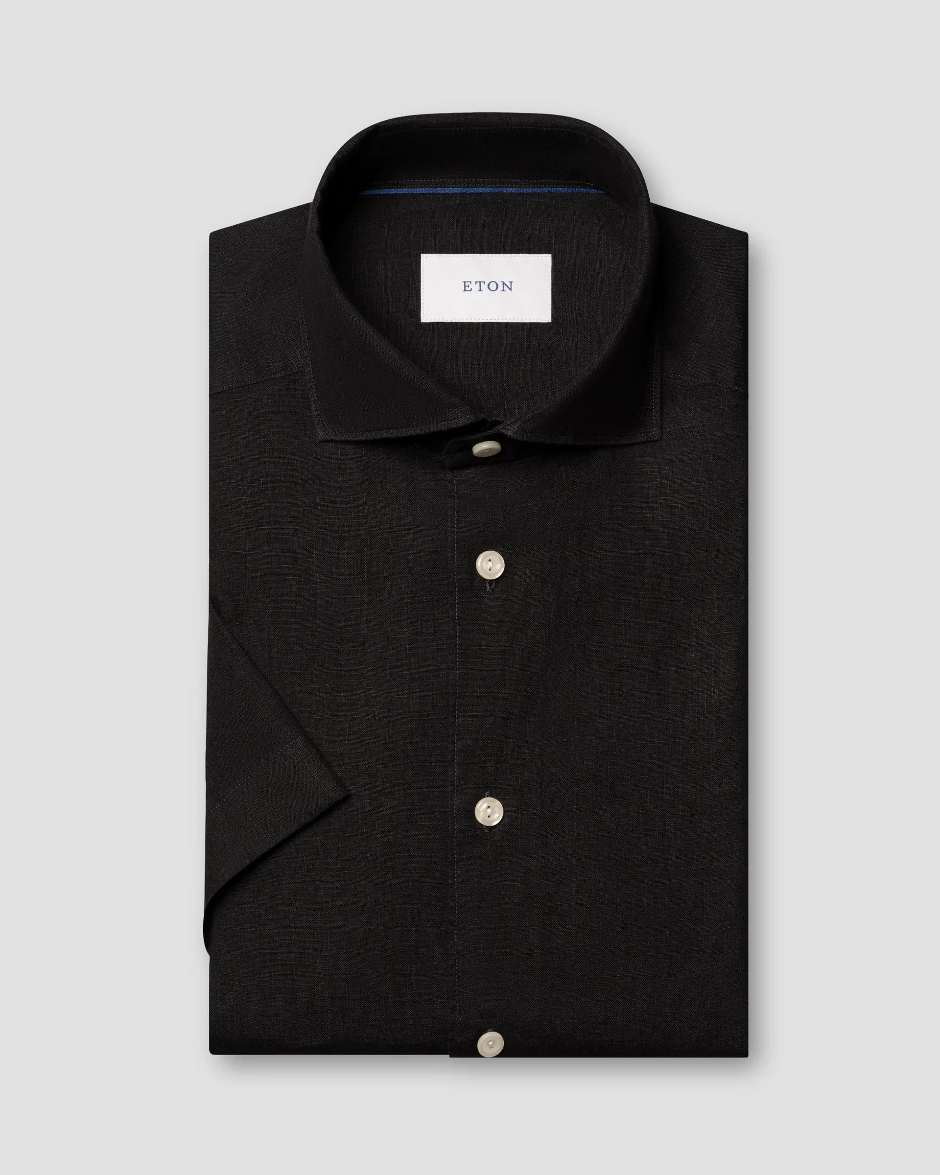 Eton Kortärmad Linneskjorta | Regular Fit | Storlek  M