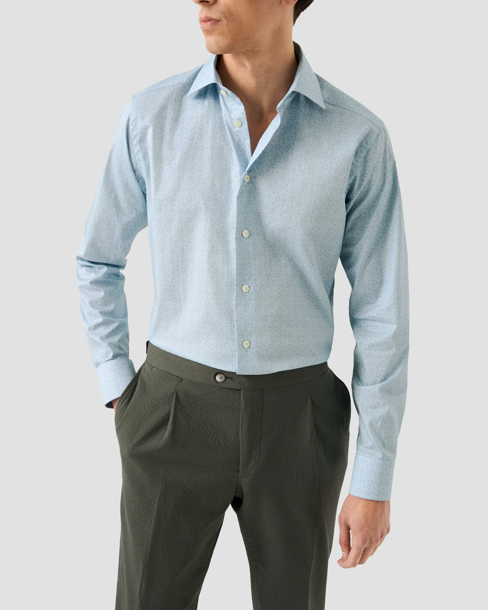 Eton Geometric Signature Twill Dress Shirt | Slim fit | Size  42