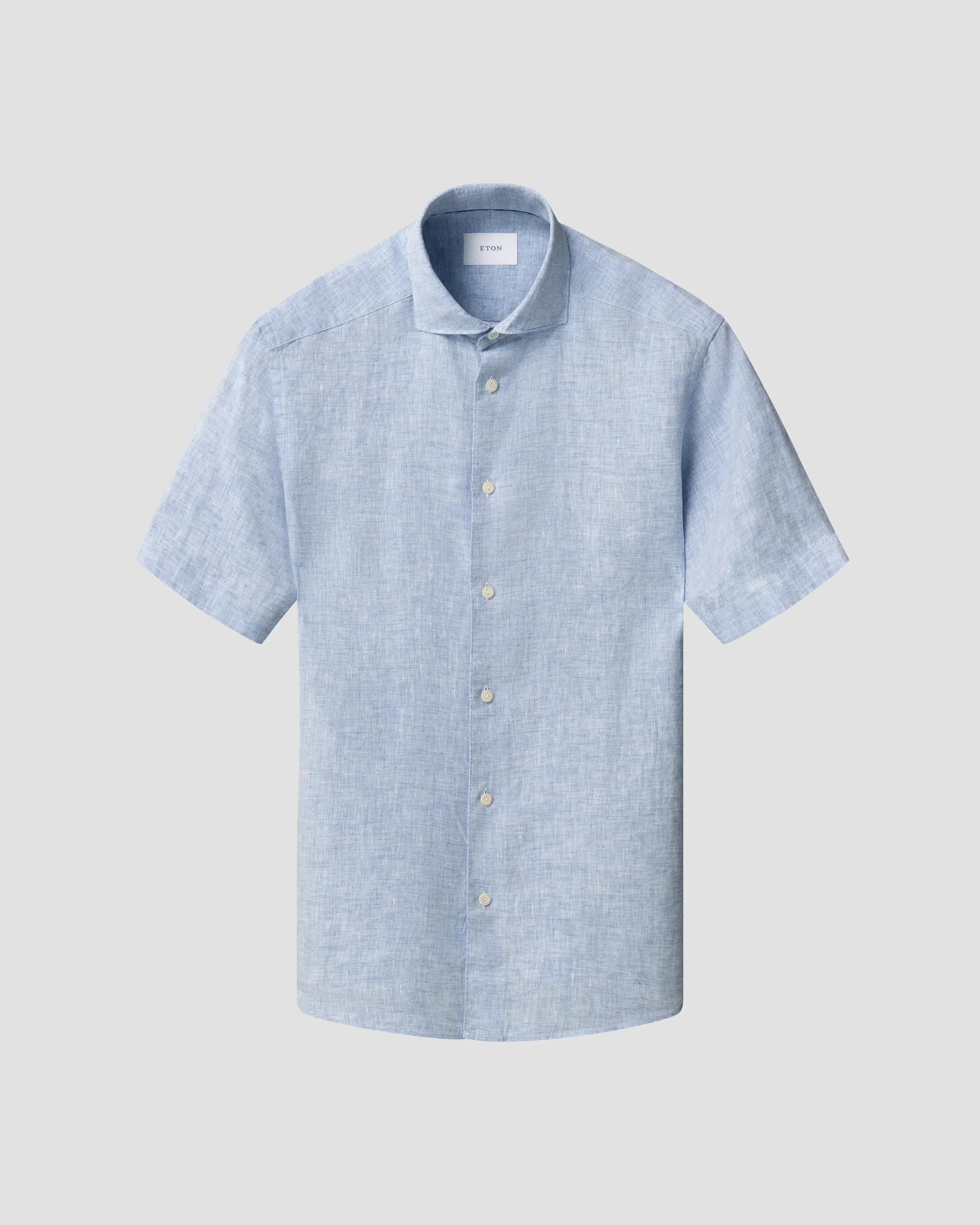 Eton Kortärmad Linneskjorta | Regular Fit | Storlek  M