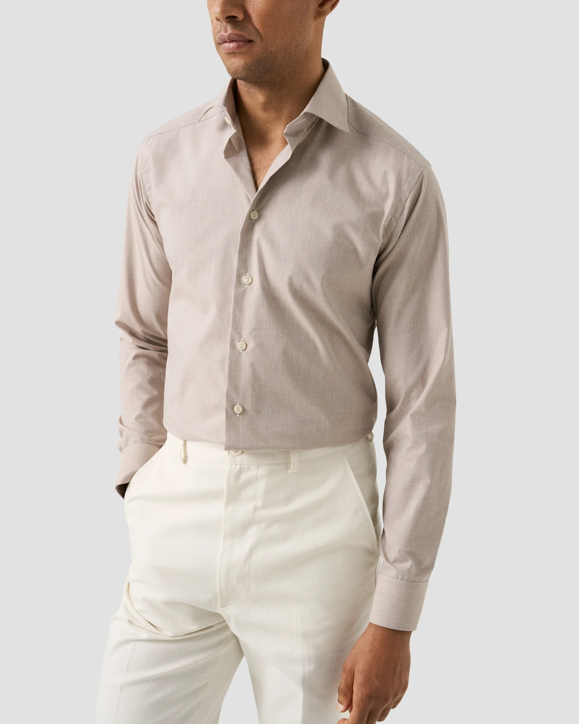 Eton Check Fine Twill Dress Shirt | Slim fit | Size  43