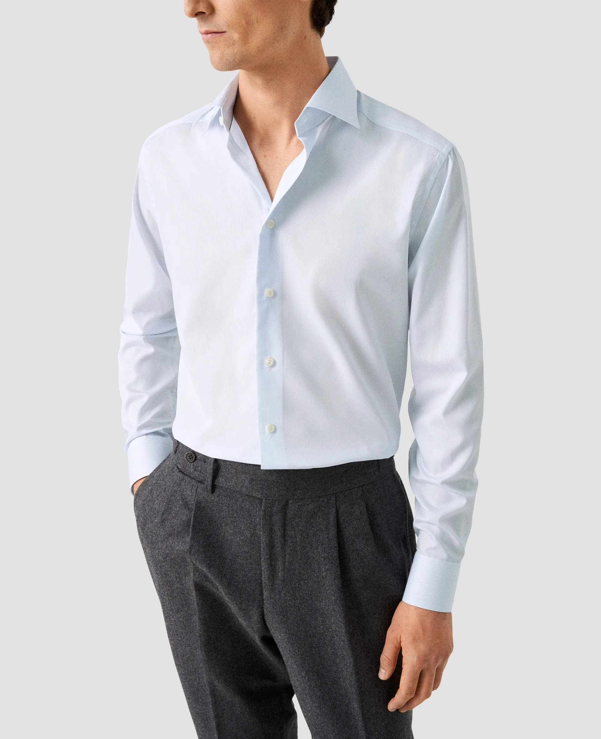 Eton Fine Striped Twill Dress Shirt | Slim fit | Size  40