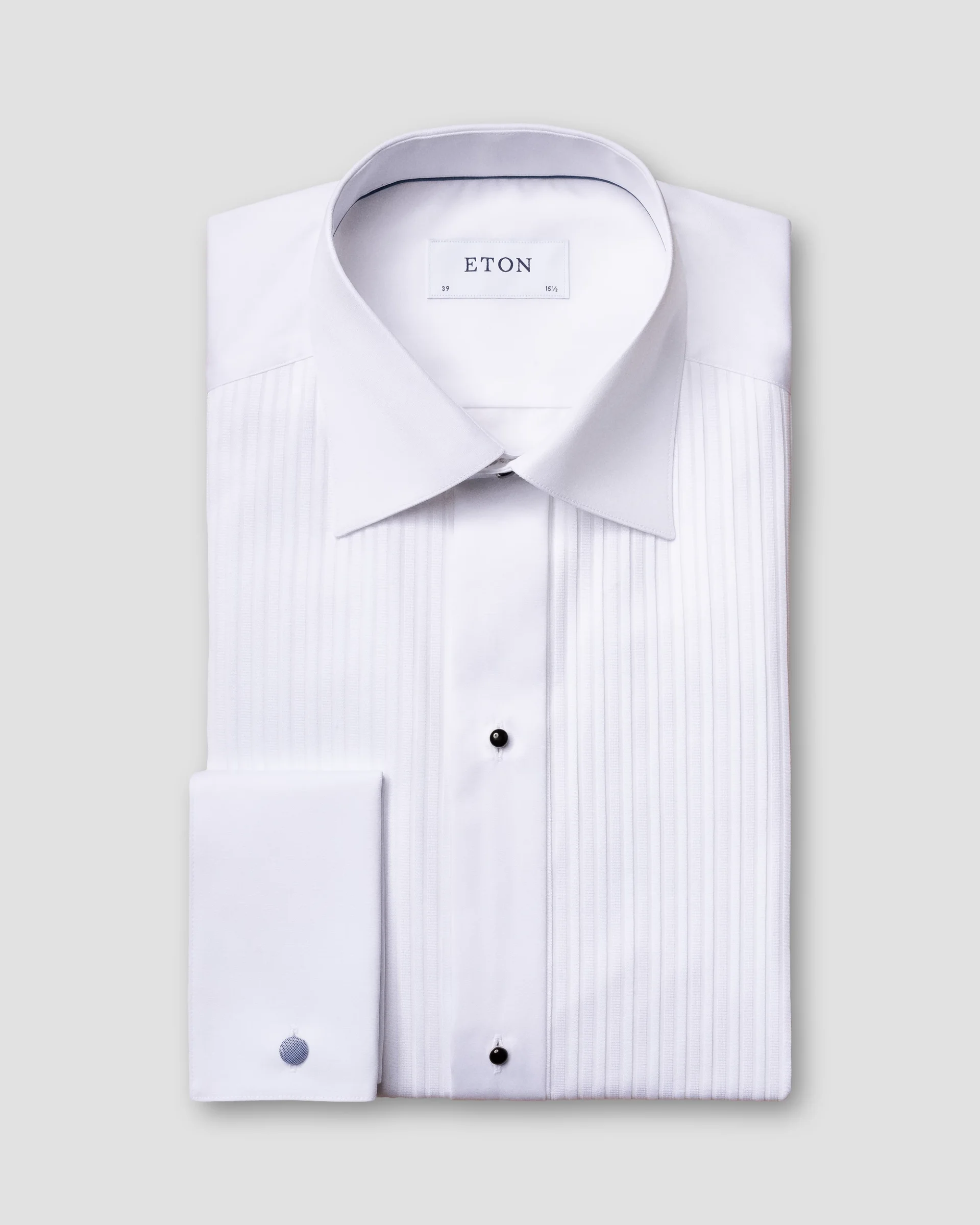 Eton White Plissé Tuxedo Shirt | Classic fit | Size  39
