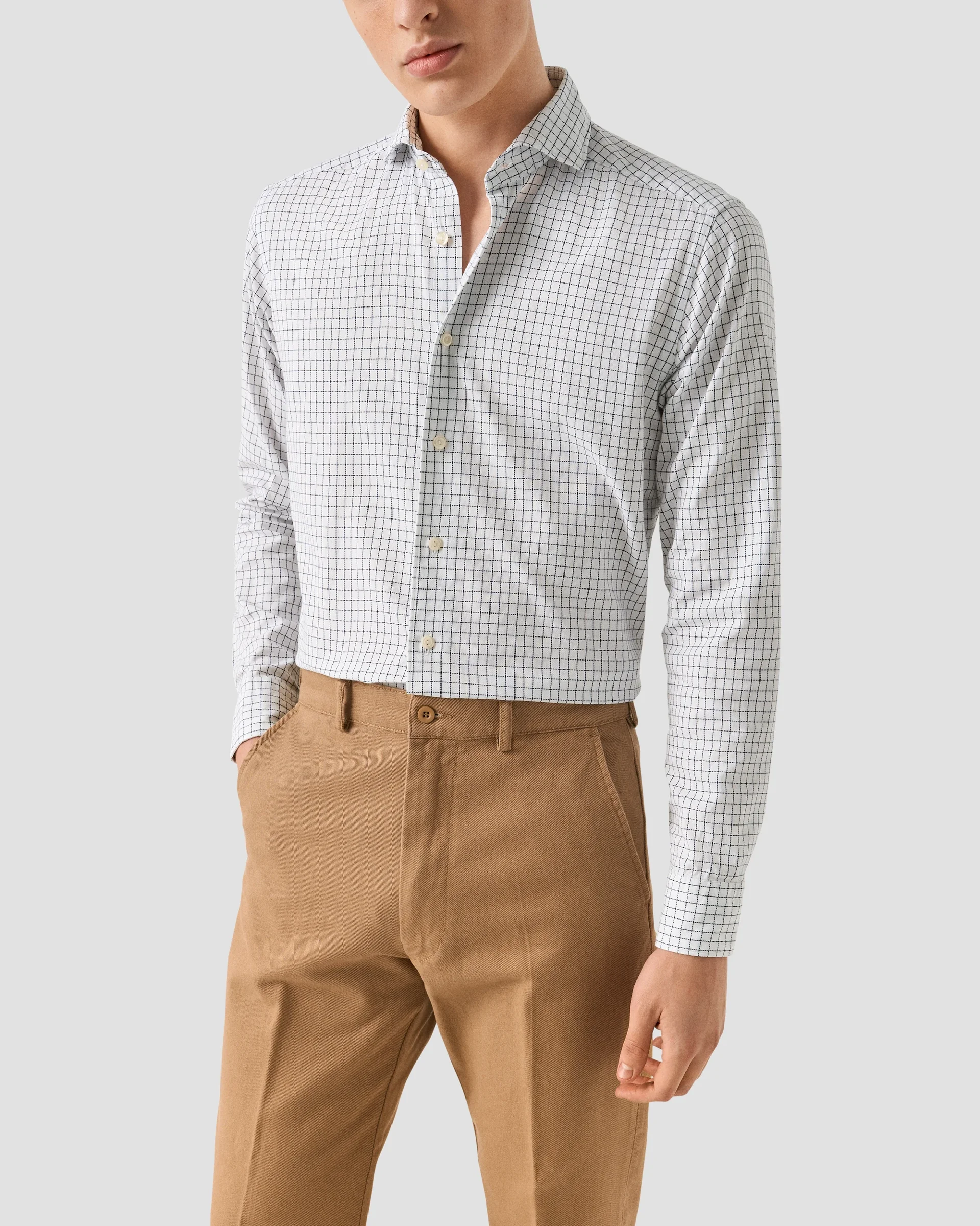 Eton Check Royal Oxford Shirt | Slim fit | Size  36