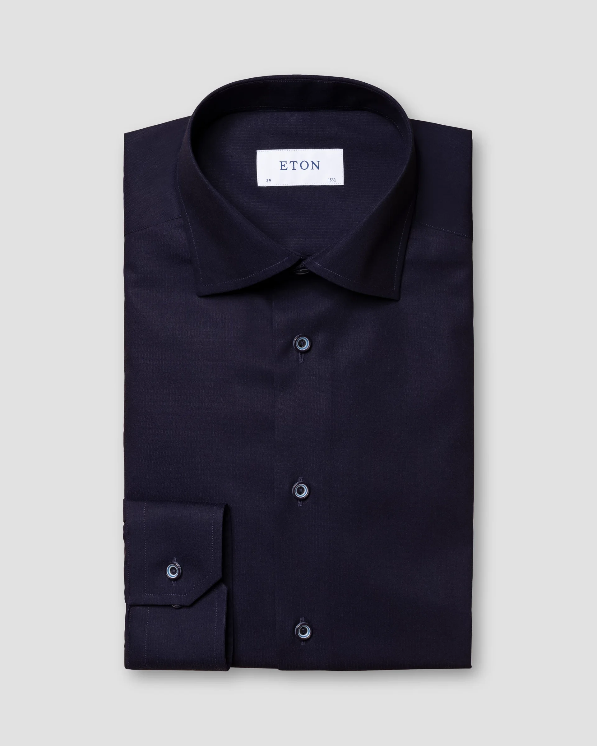 Eton Dark Blue Twill Dress Shirt | Contemporary fit | Size  42