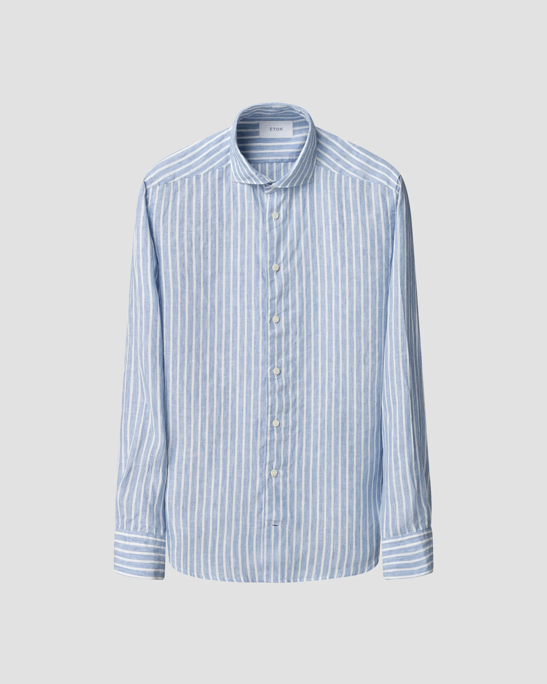 Eton Randig Linneskjorta | Slim fit | Storlek  37