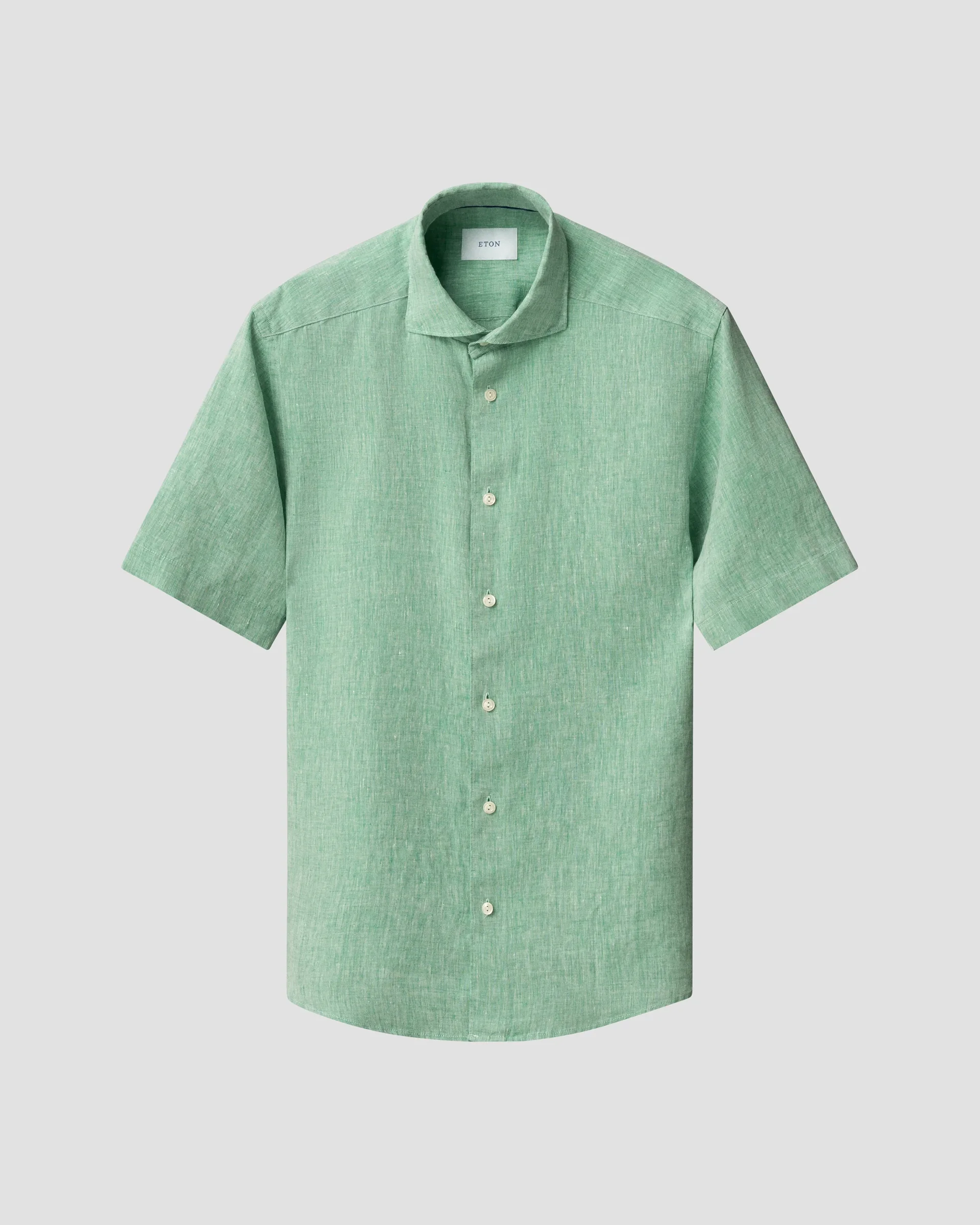Eton Kortärmad Linneskjorta | Regular Fit | Storlek  M