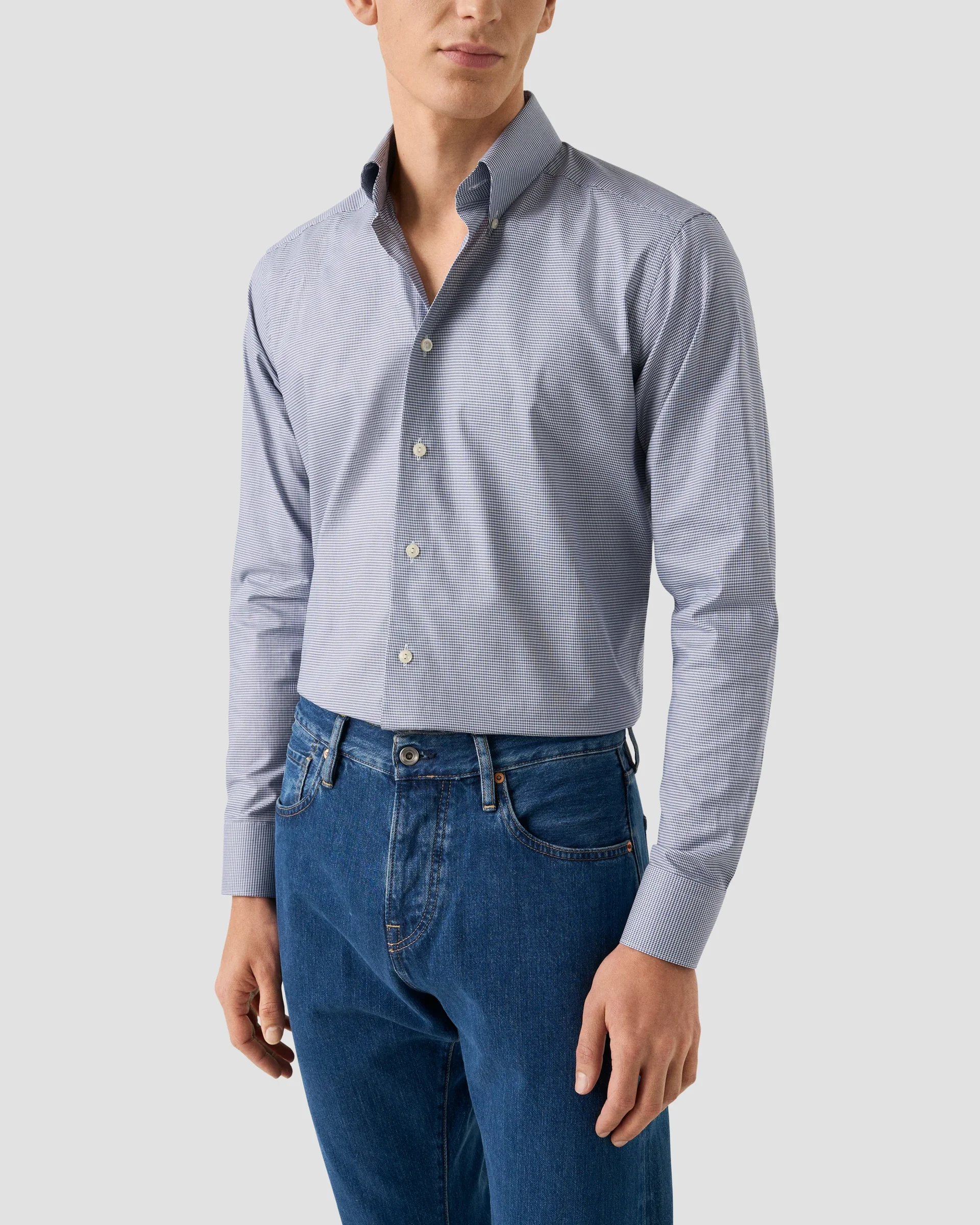 Eton Check Signature Oxford Shirt | Contemporary fit | Size  43