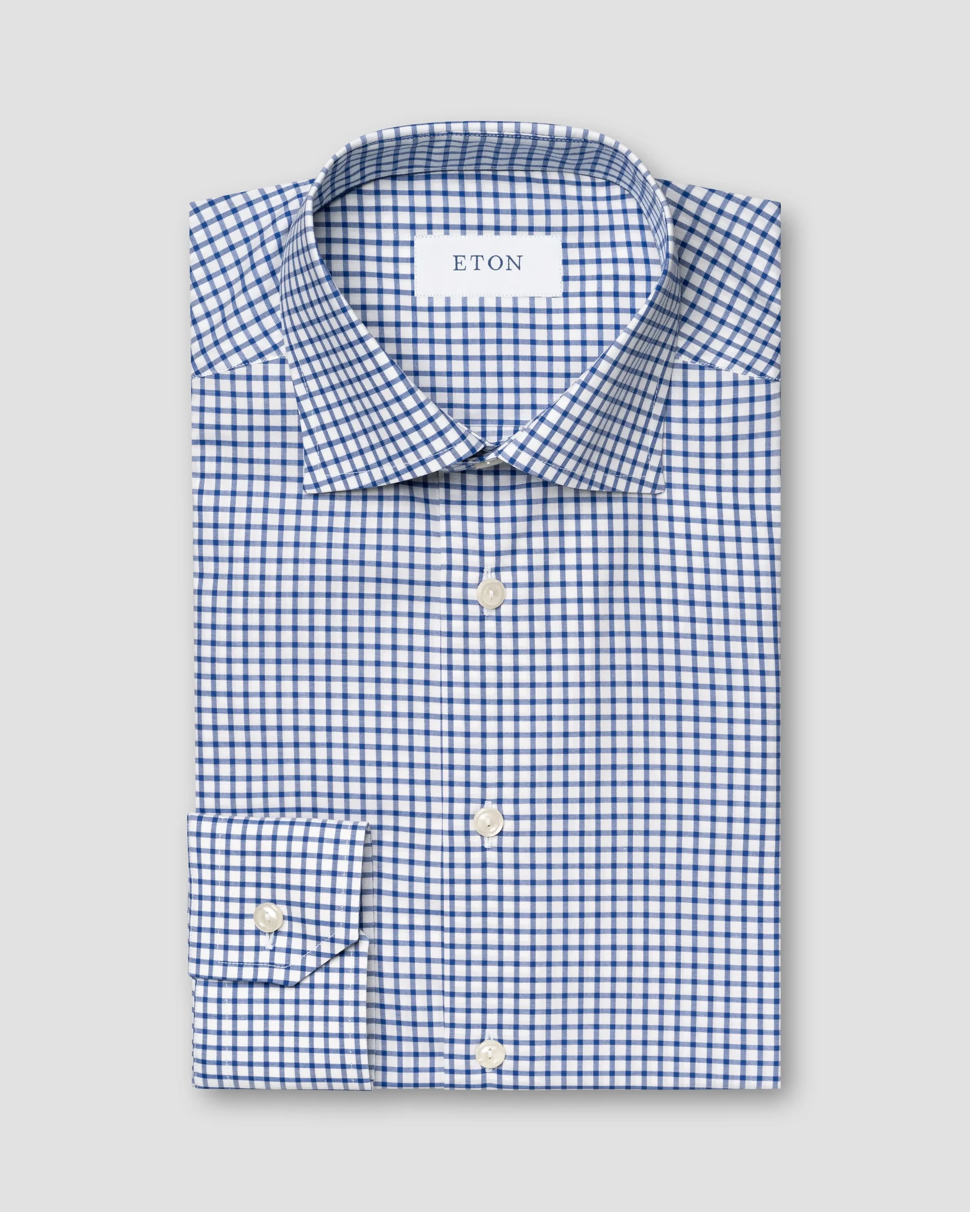 Eton Check Fine Twill Dress Shirt | Slim fit | Size  38