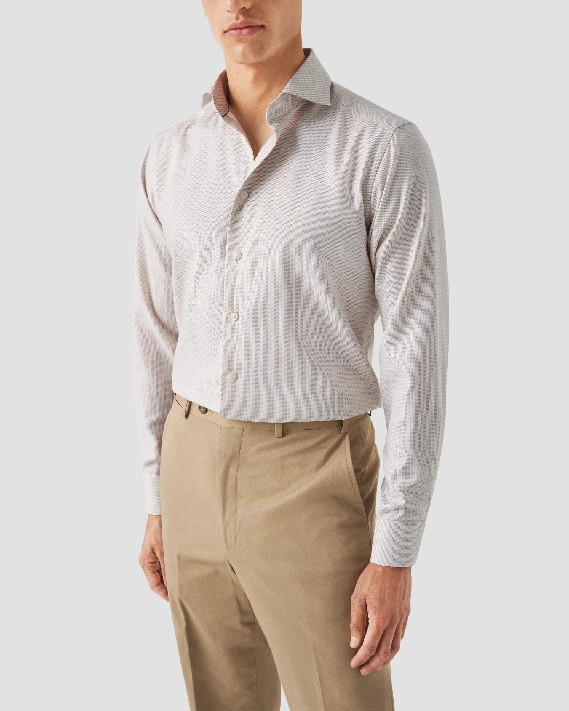 Eton Semi Solid Fine Twill Dress Shirt | Slim fit | Size  36
