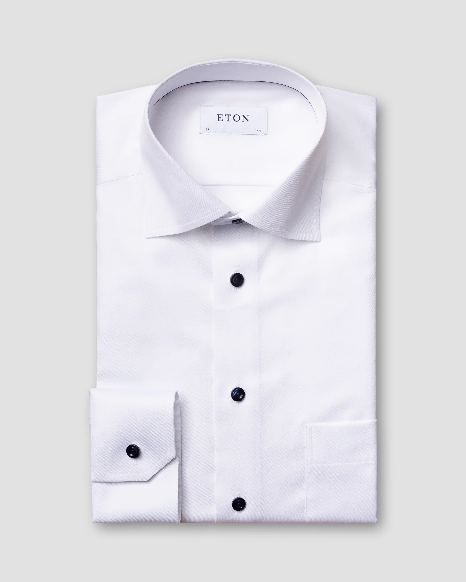 Eton Solid Signature Twill Dress Shirt | Classic  fit | Size  43