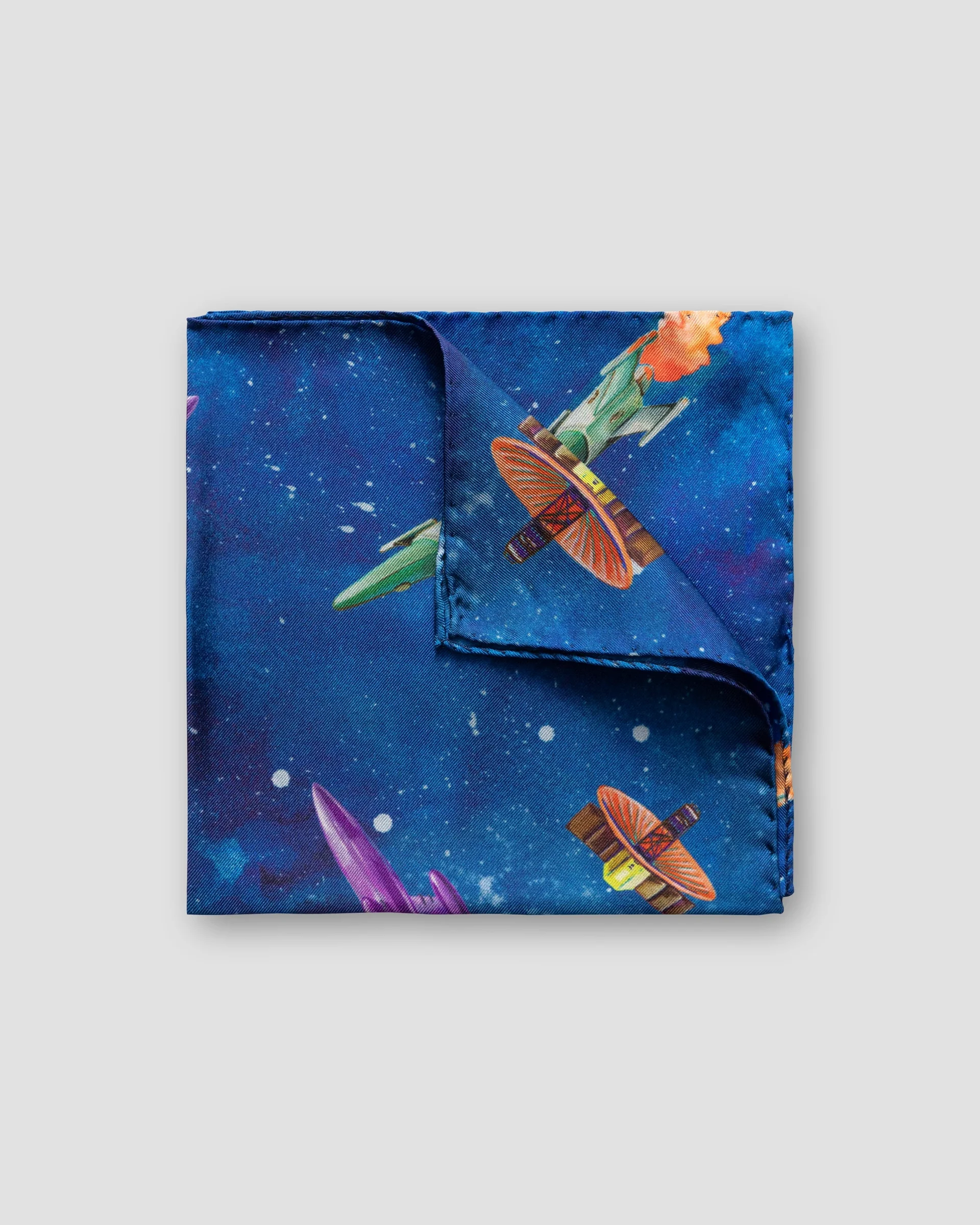Eton Blue Retro-Future Pocket Square