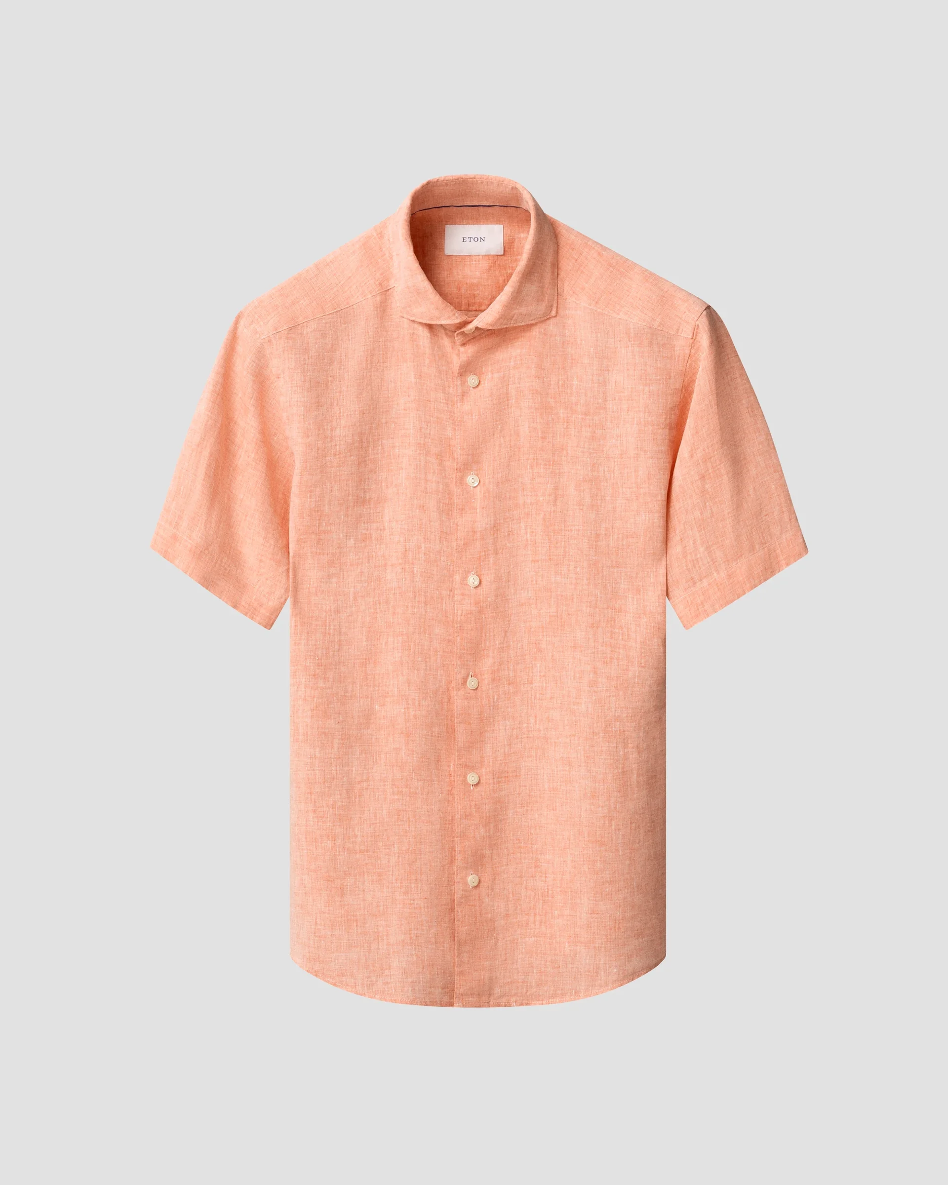 Eton Short Sleeve Linen Shirt | Regular Fit | Size  XL