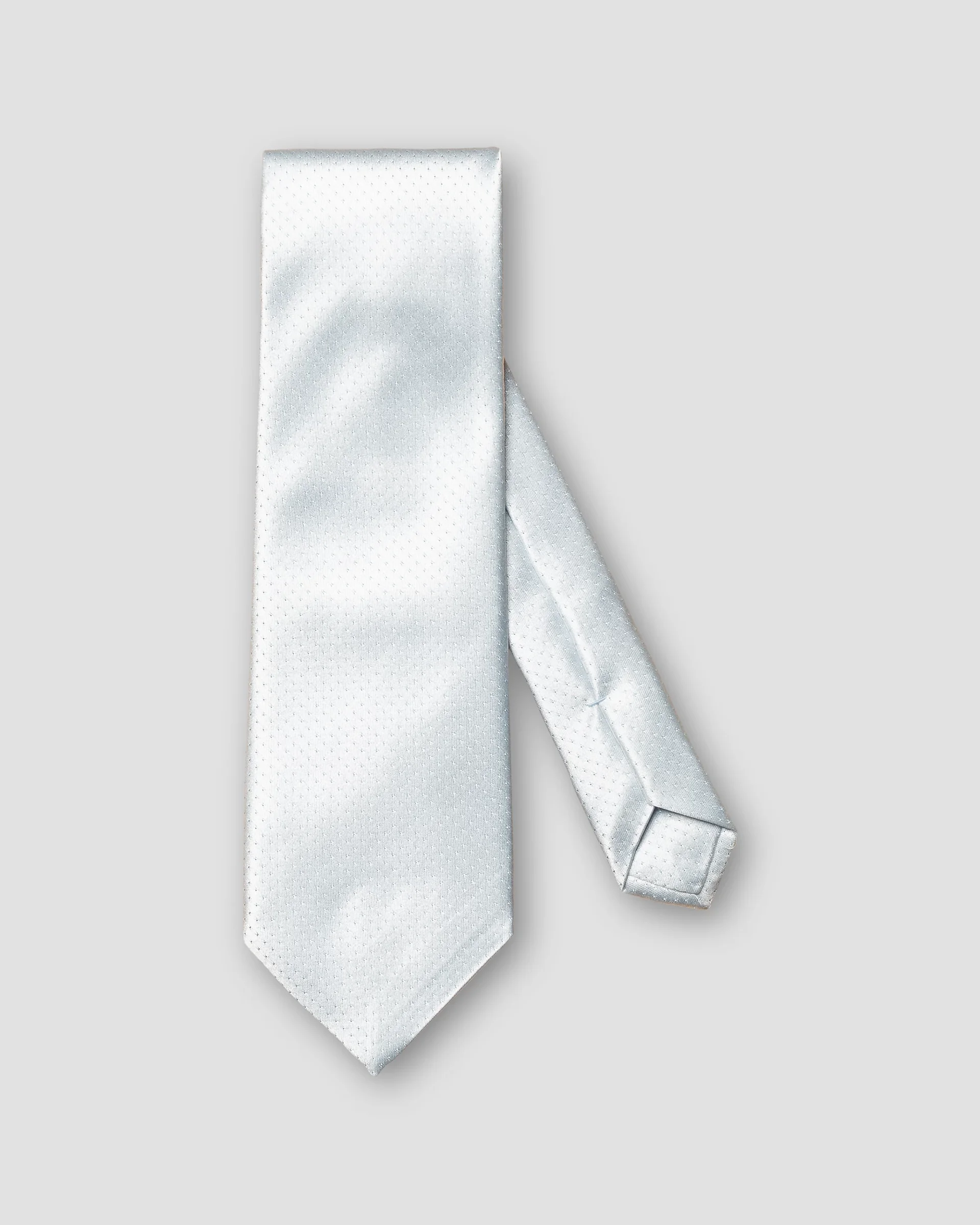 Eton Light Blue Pin-Dot Jacquard Silk Tie