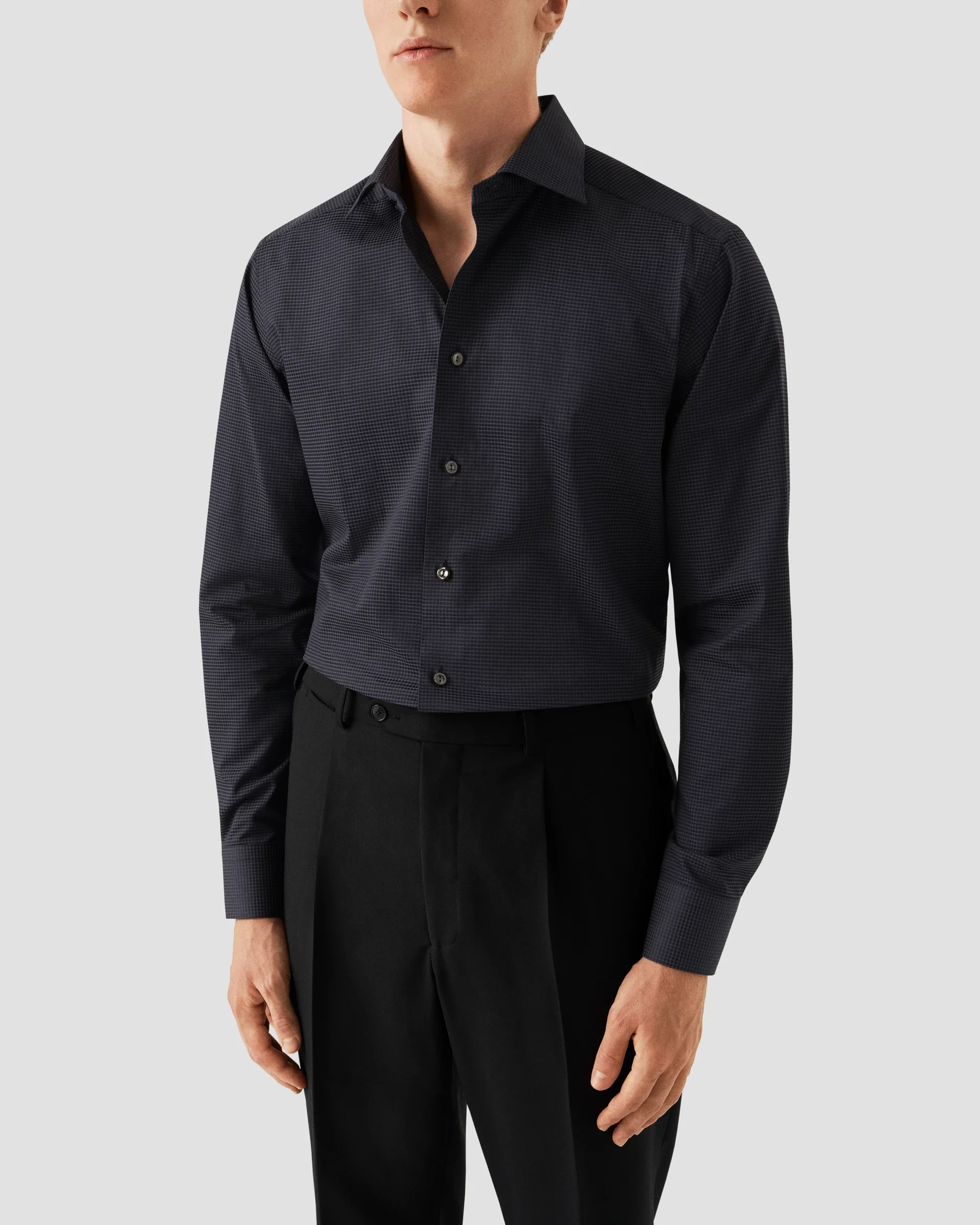Eton Polka Dot Elevated Pique Shirt | Slim fit | Size  38