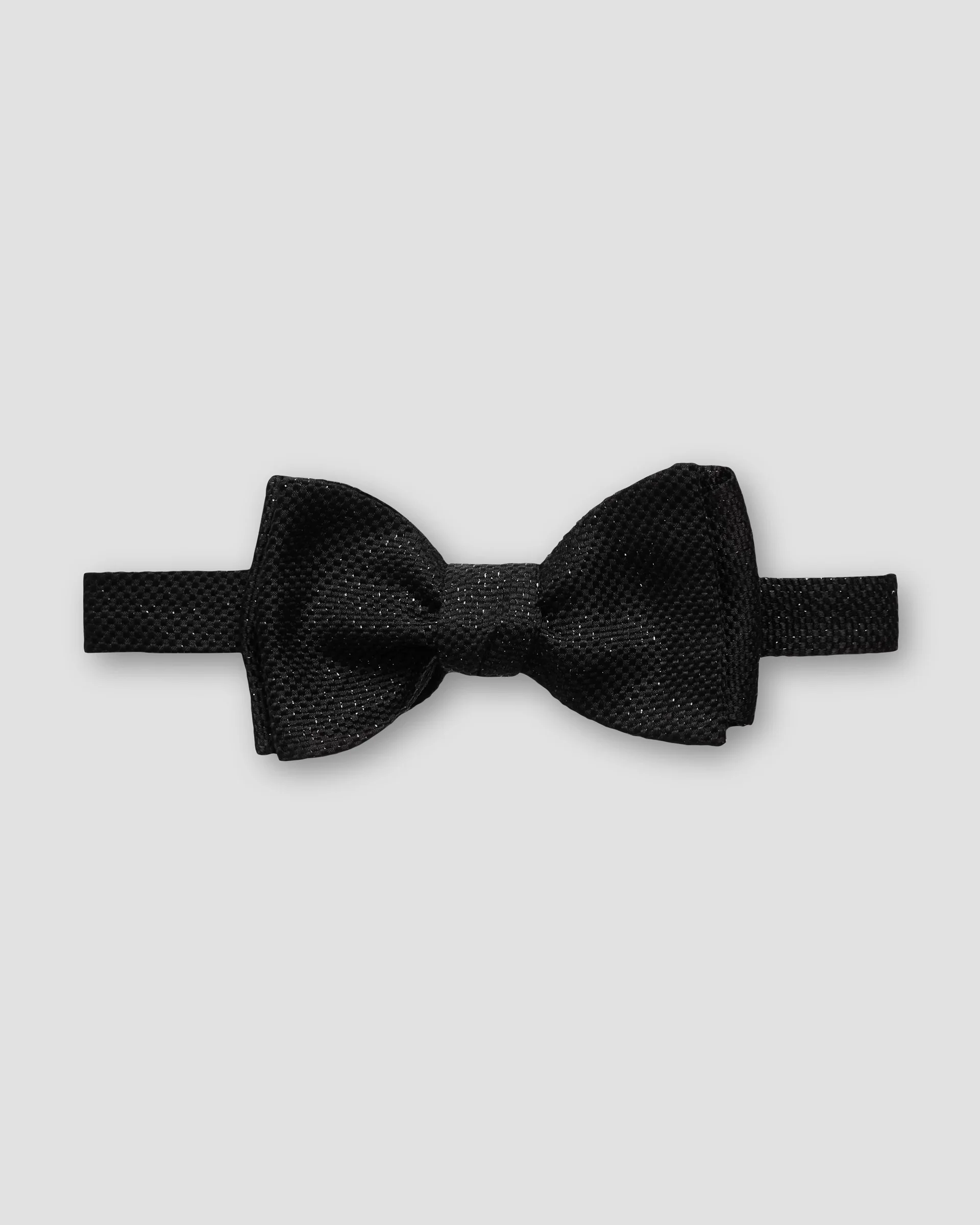 Eton Black Silk Bow Tie – Self Tied