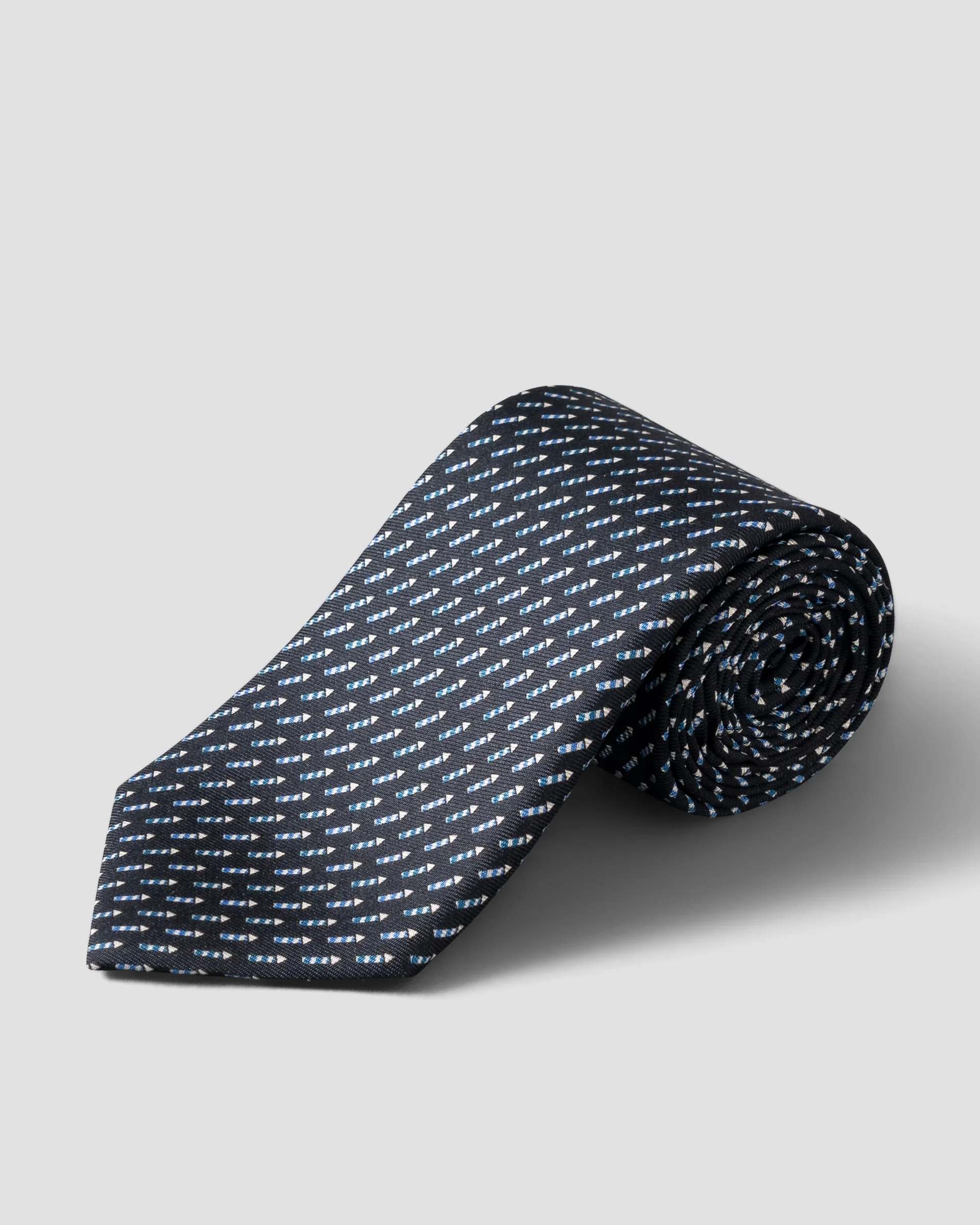 Eton Geometric Woven Silk Tie