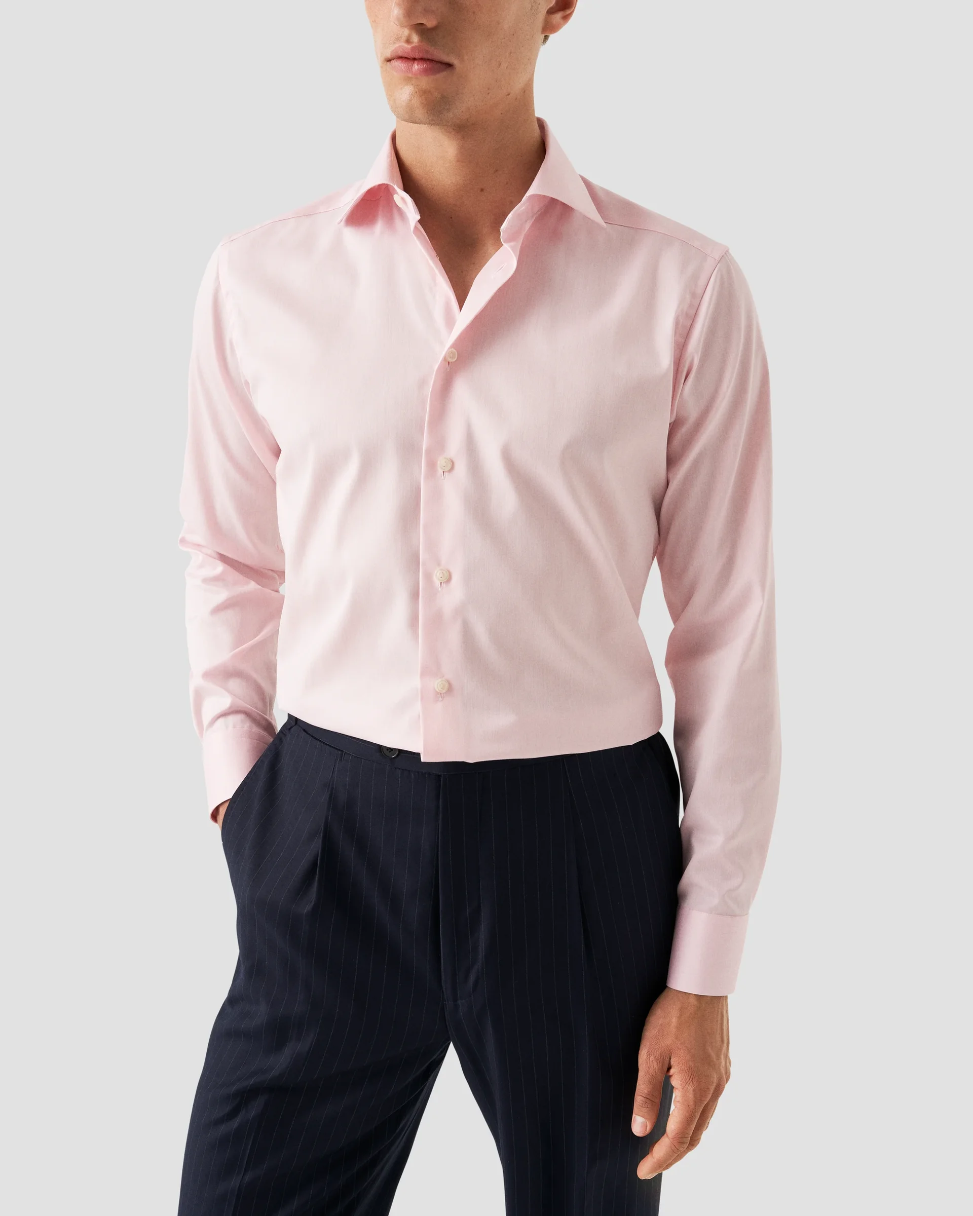 Eton Pink Signature Twill Dress Shirt | Contemporary fit | Size  39