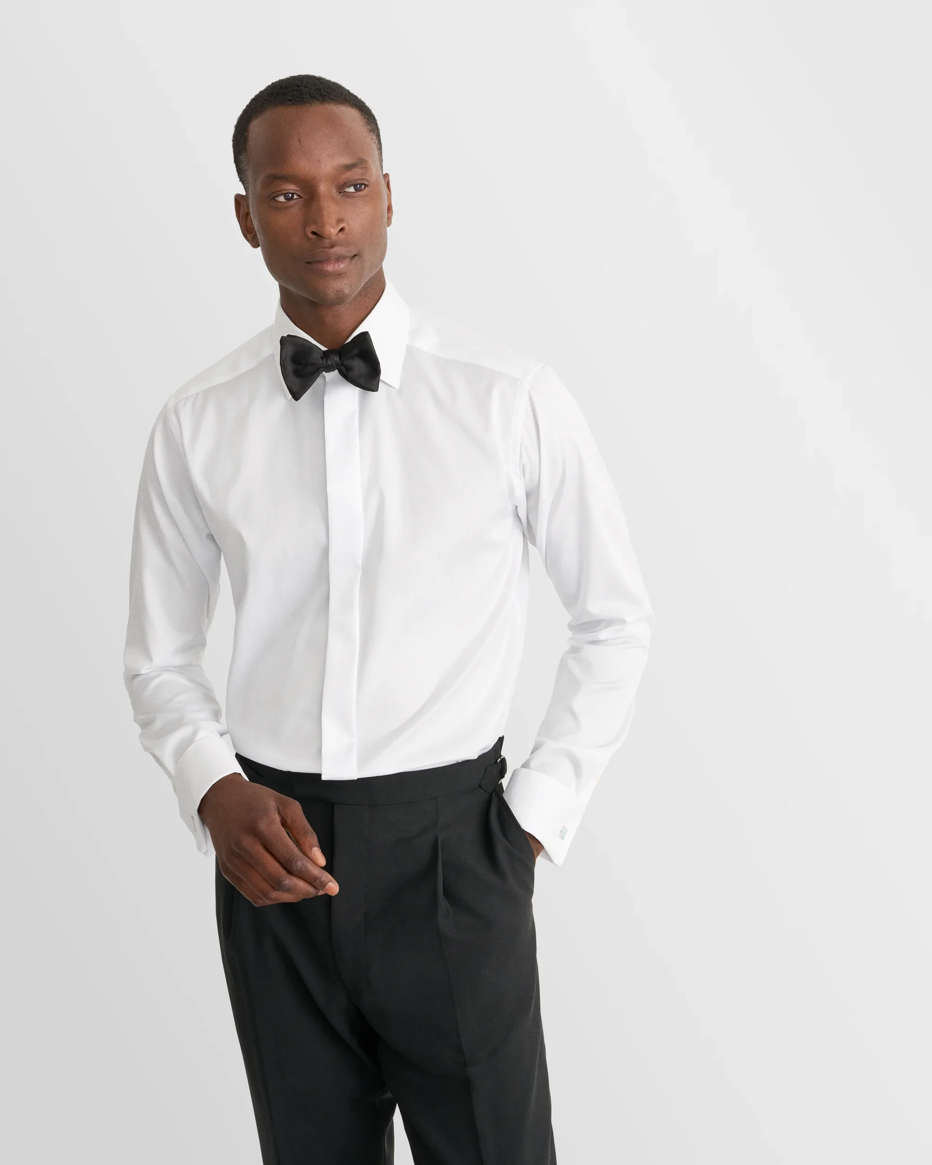 Eton White Signature Twill Tuxedo Shirt | Slim fit | Size  37