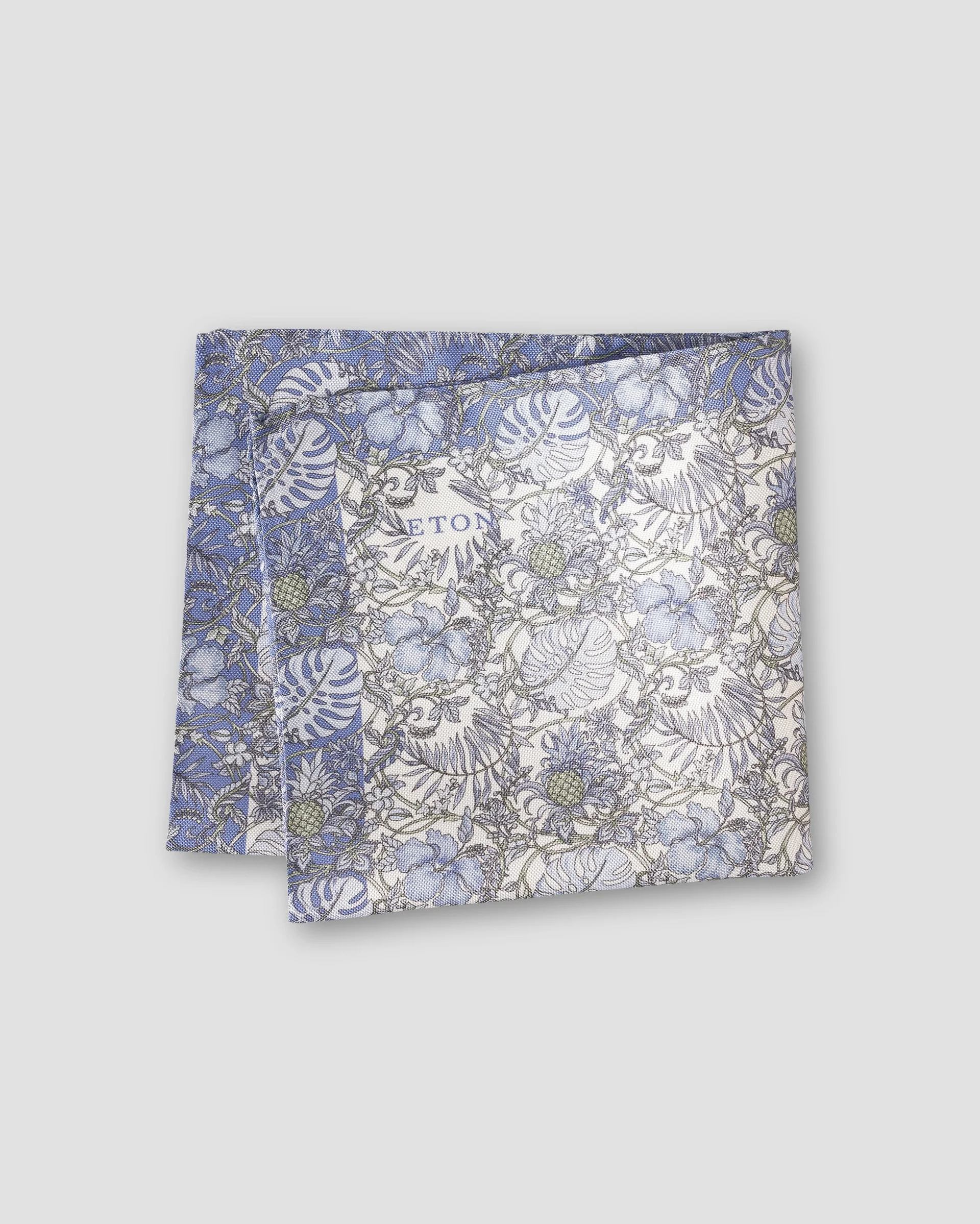 Eton Tropical Oxford Silk Pocket Square