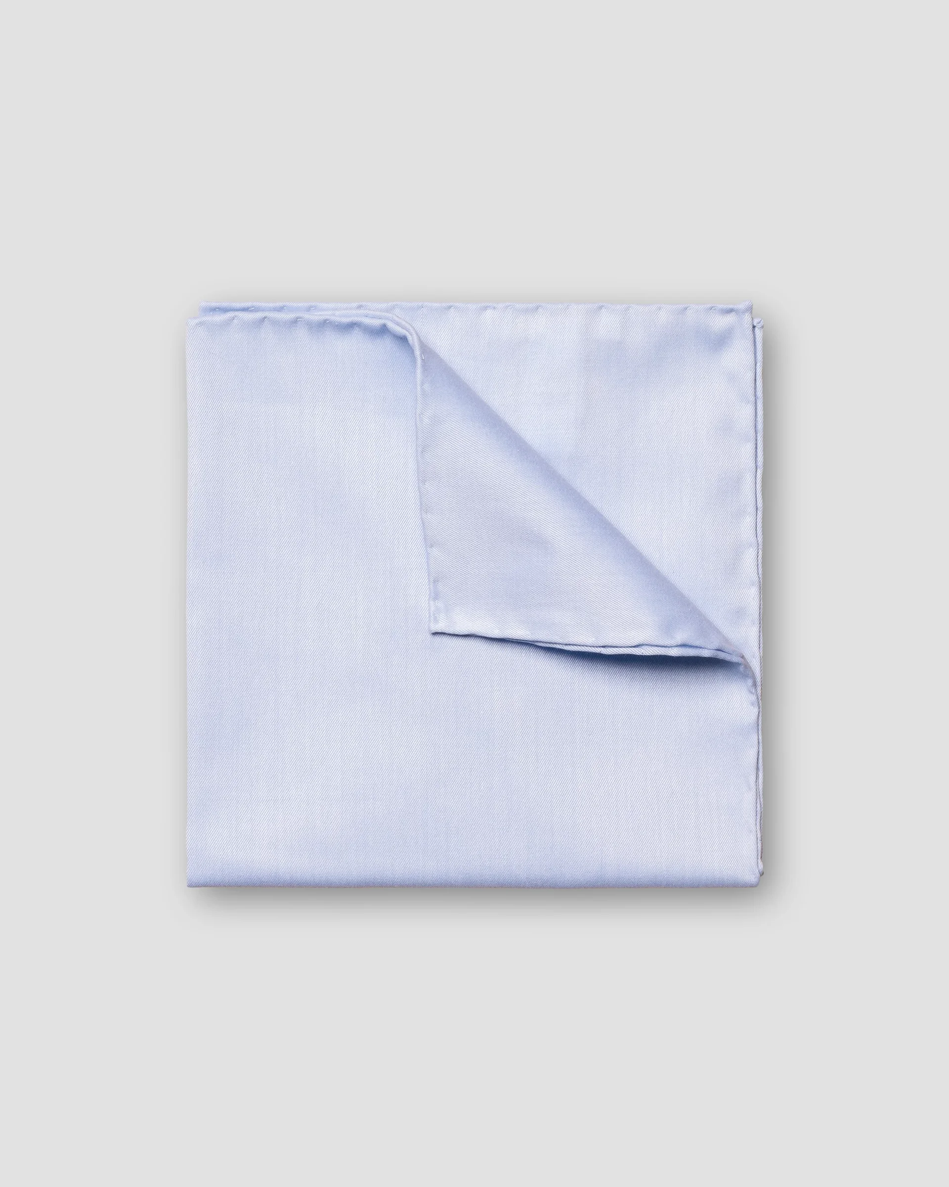 Eton Light Blue Signature Twill Pocket Square