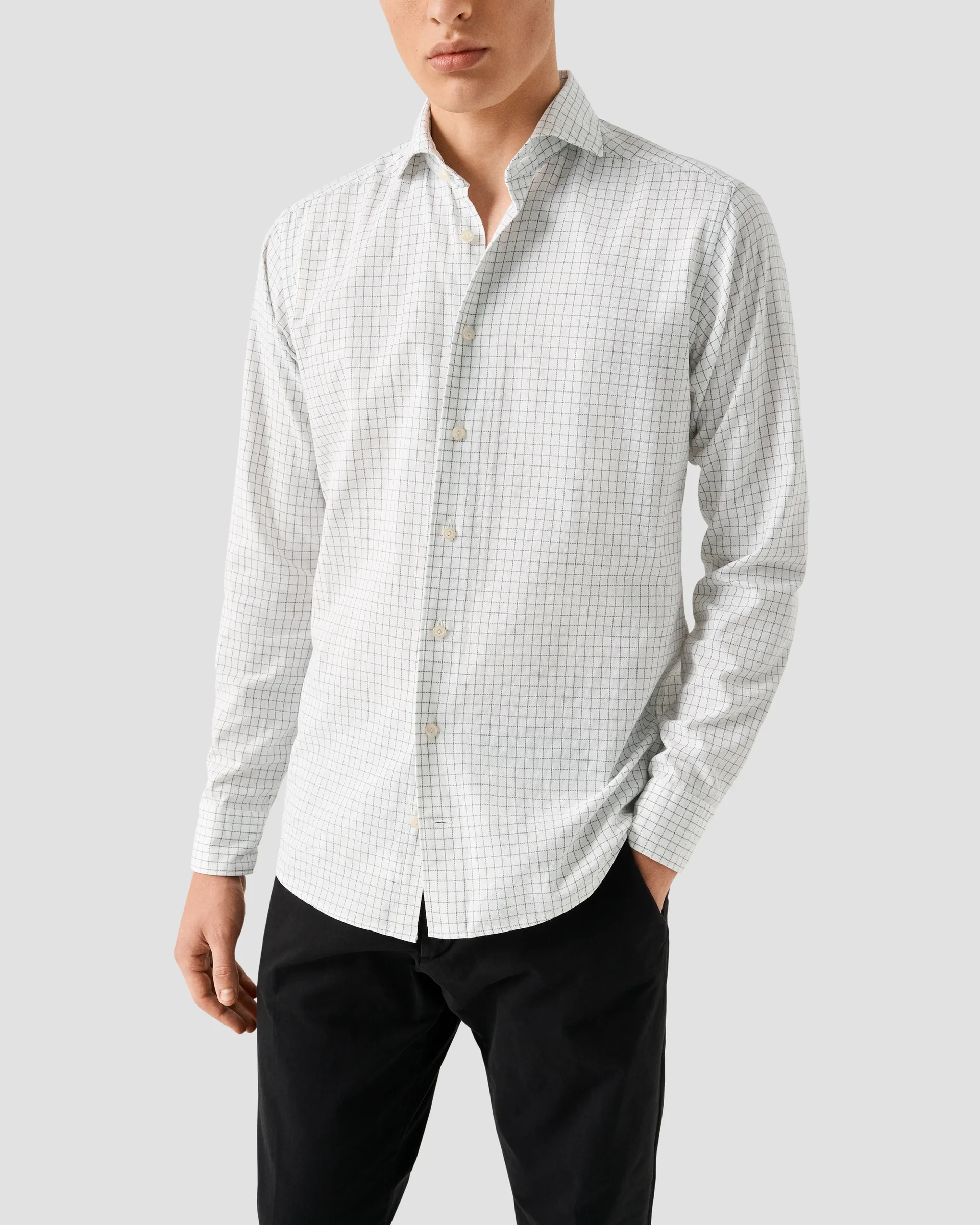 Eton Check Royal Oxford Shirt | Slim fit | Size  37