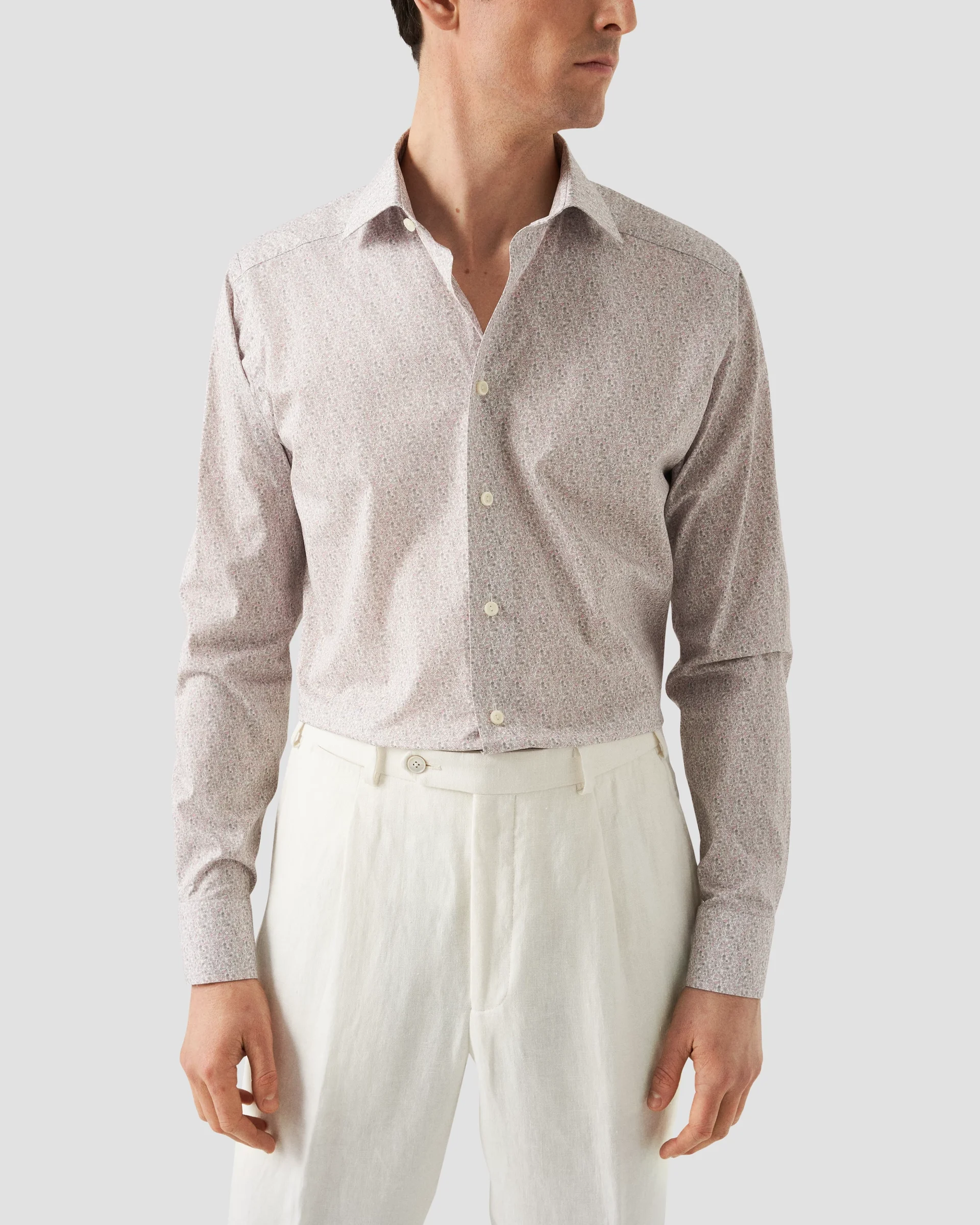 Eton Floral Print Signature Twill Dress Shirt | Slim fit | Size  36